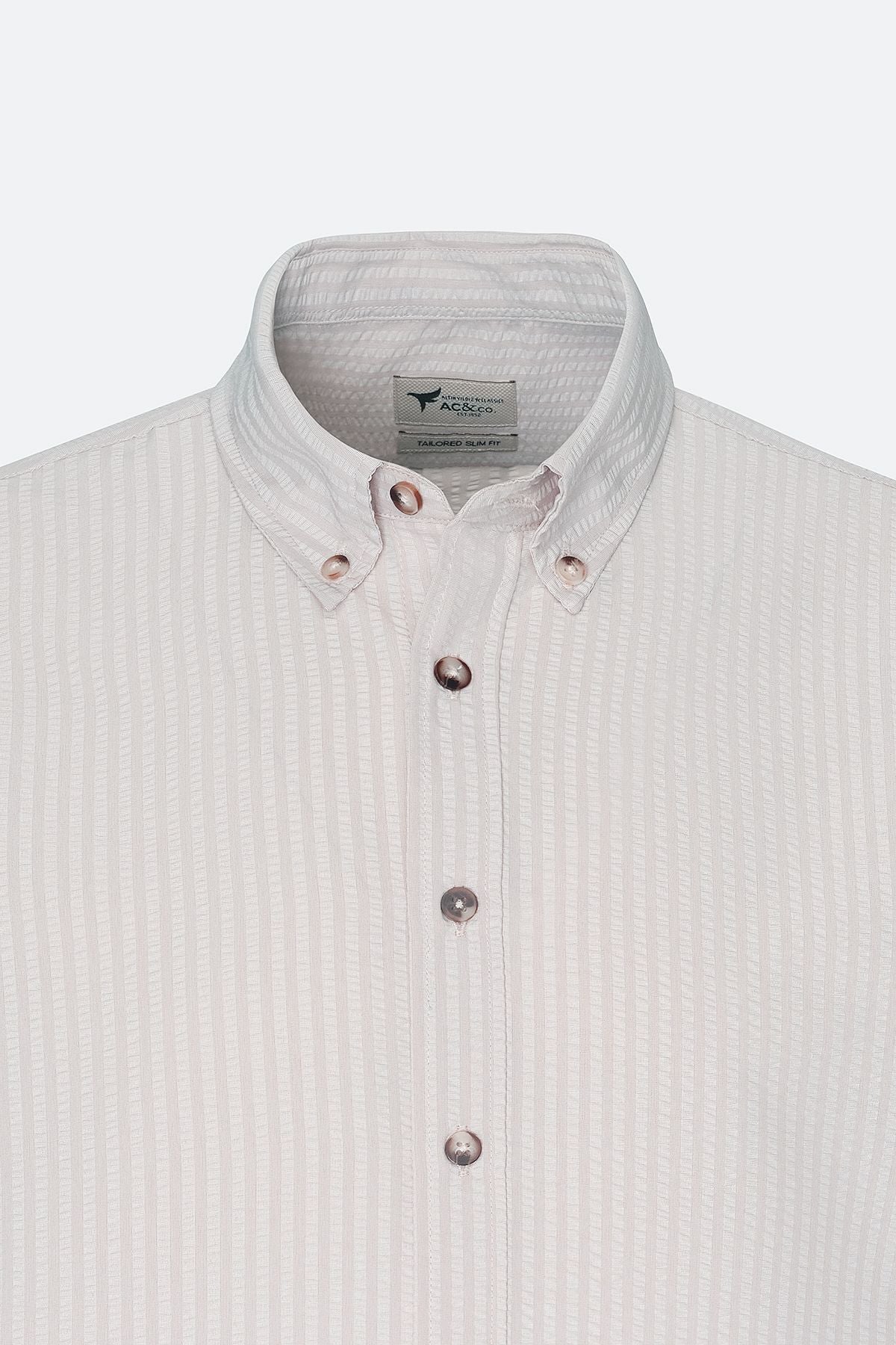 Men's Beige Wrinkle