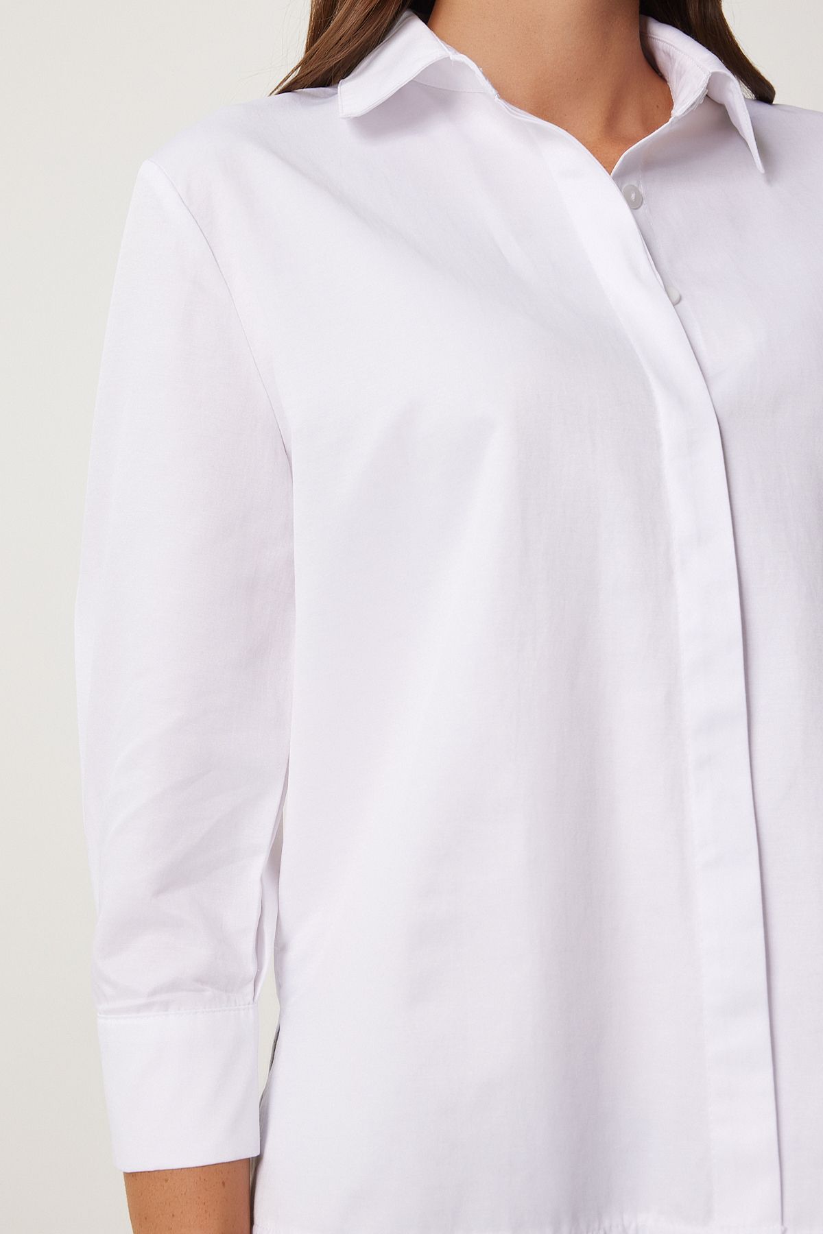 Woman White Basic Shirt FN03260