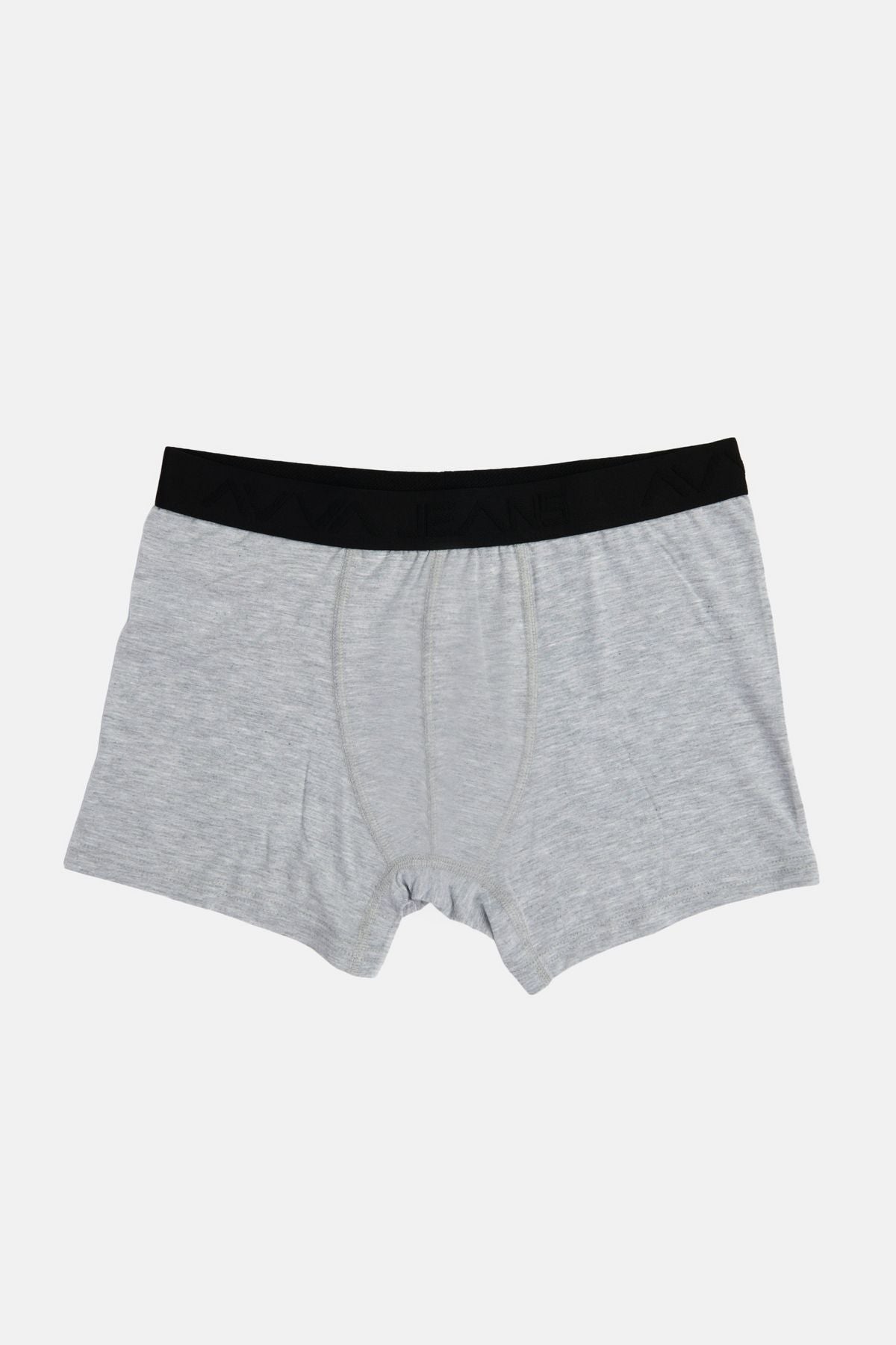 Men's Gray Cotton Flexible Flat Boxer B009505