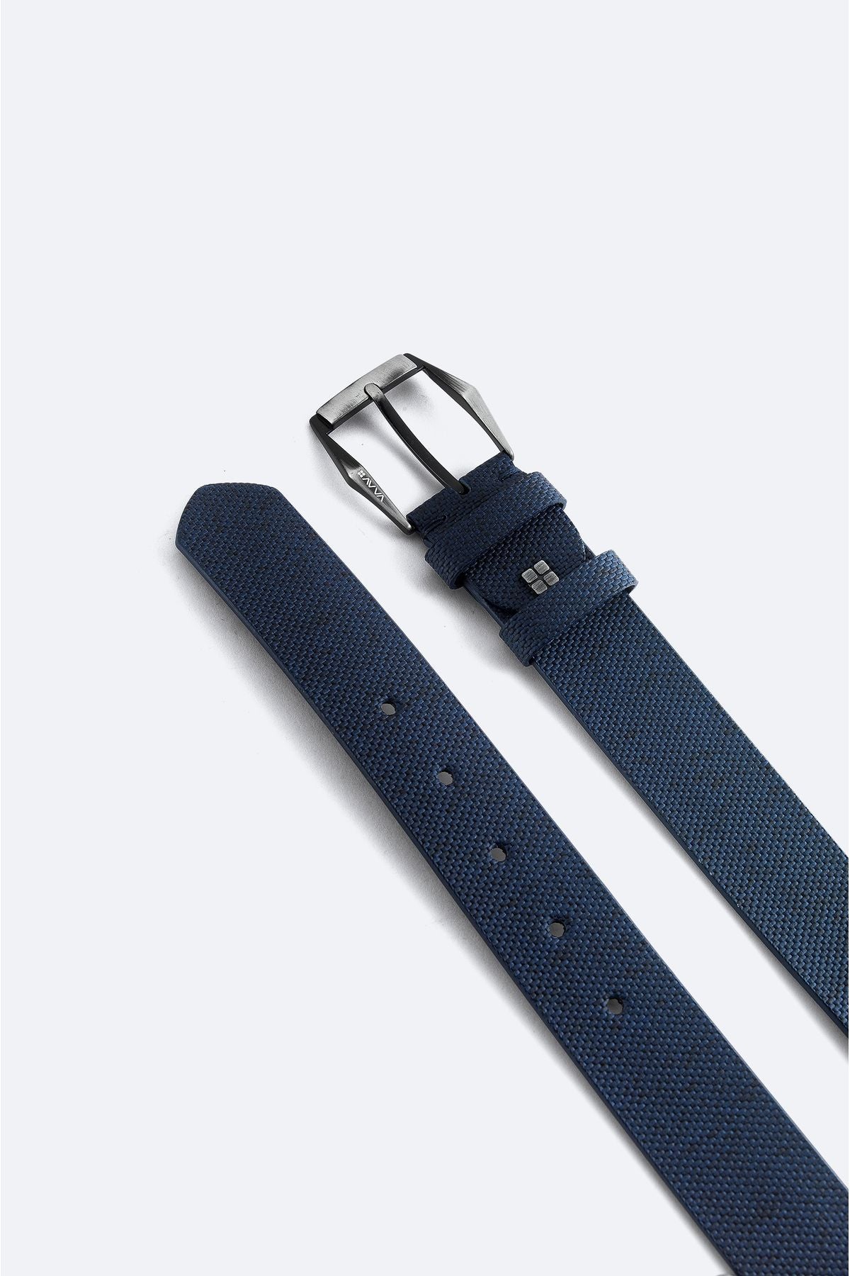 Men's Navy blue textured belt A41y9305