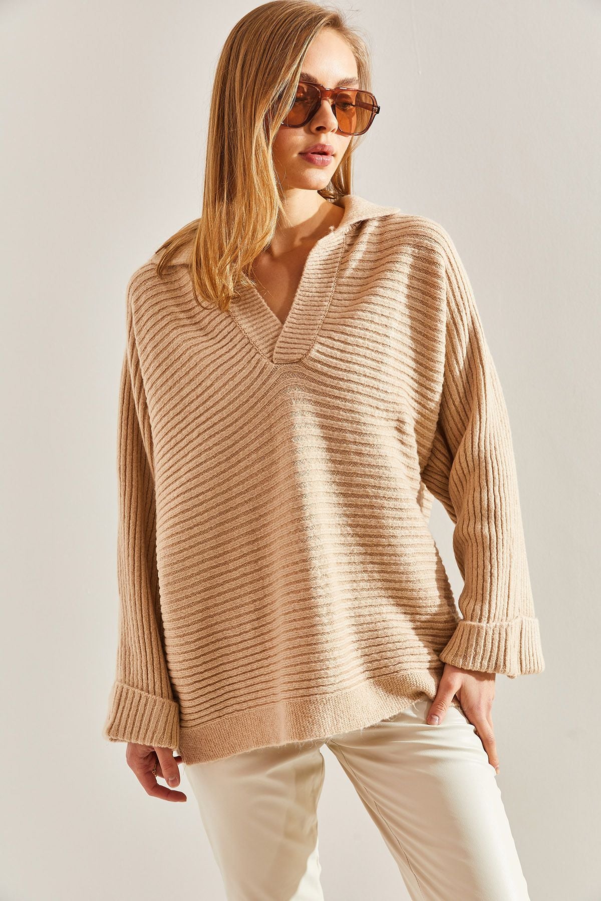 WOMEN'S SELF -FOLLOWED Eggy Knitwear Sweater