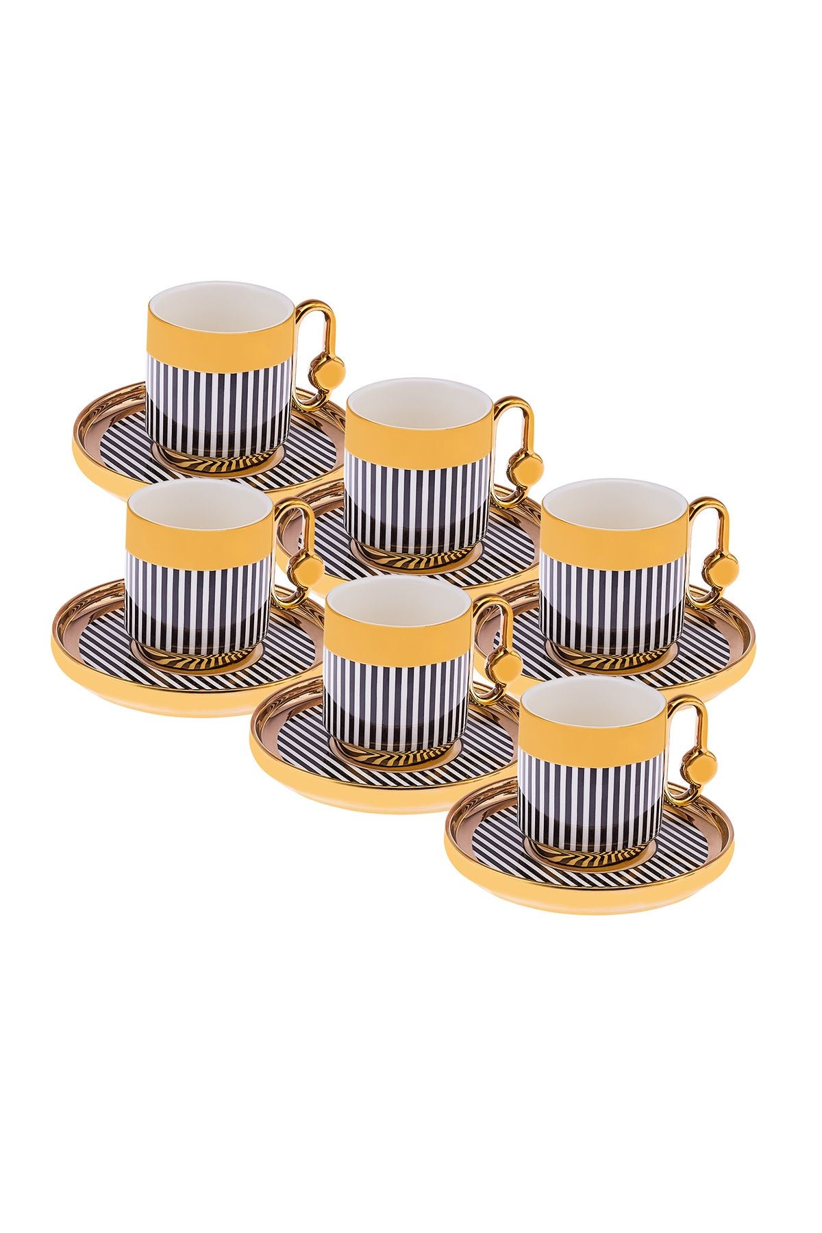 GÜLER 6 -person coffee cup set 90 ml compatible