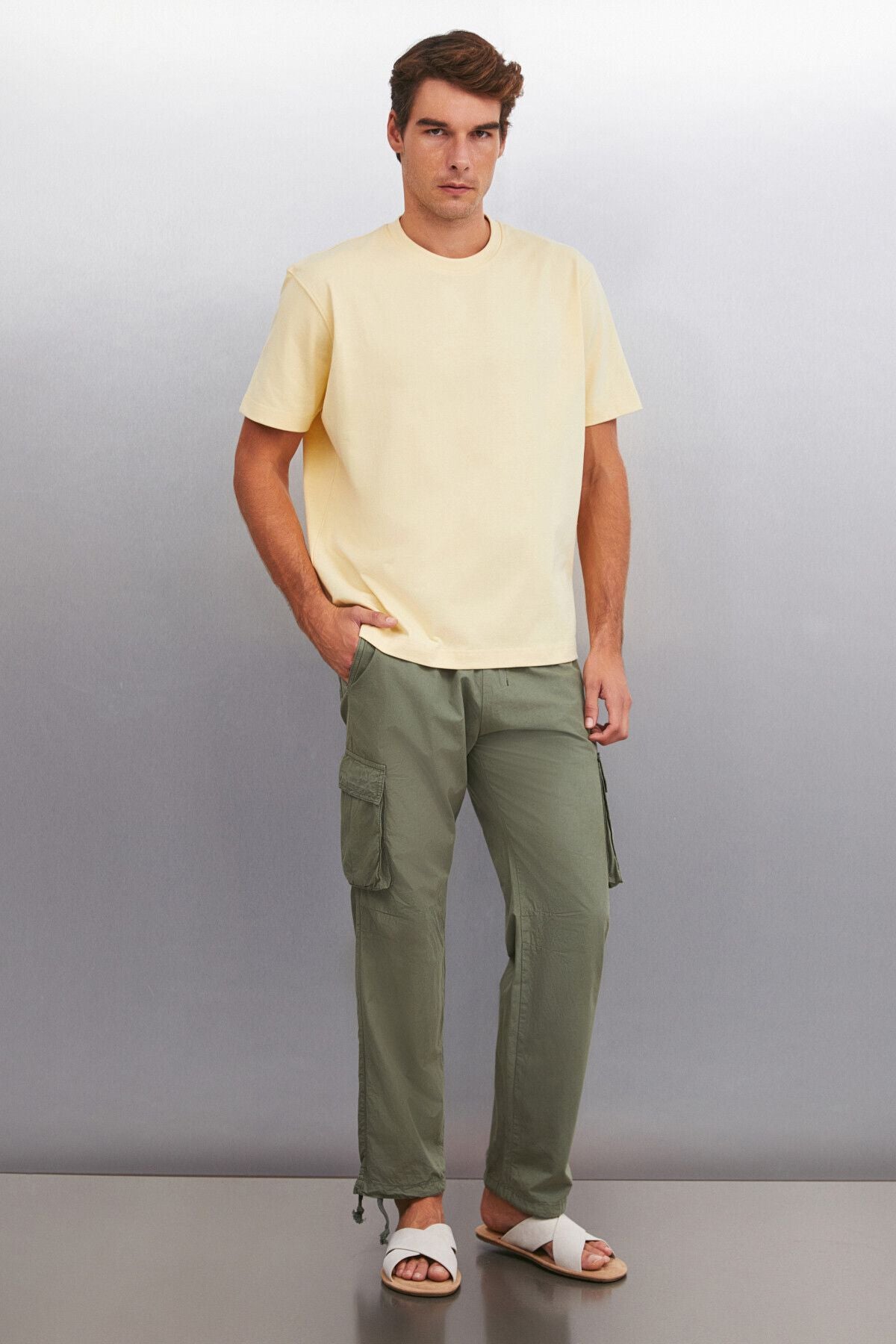 RICKY MEN'S Oversize Yellow T-shirt