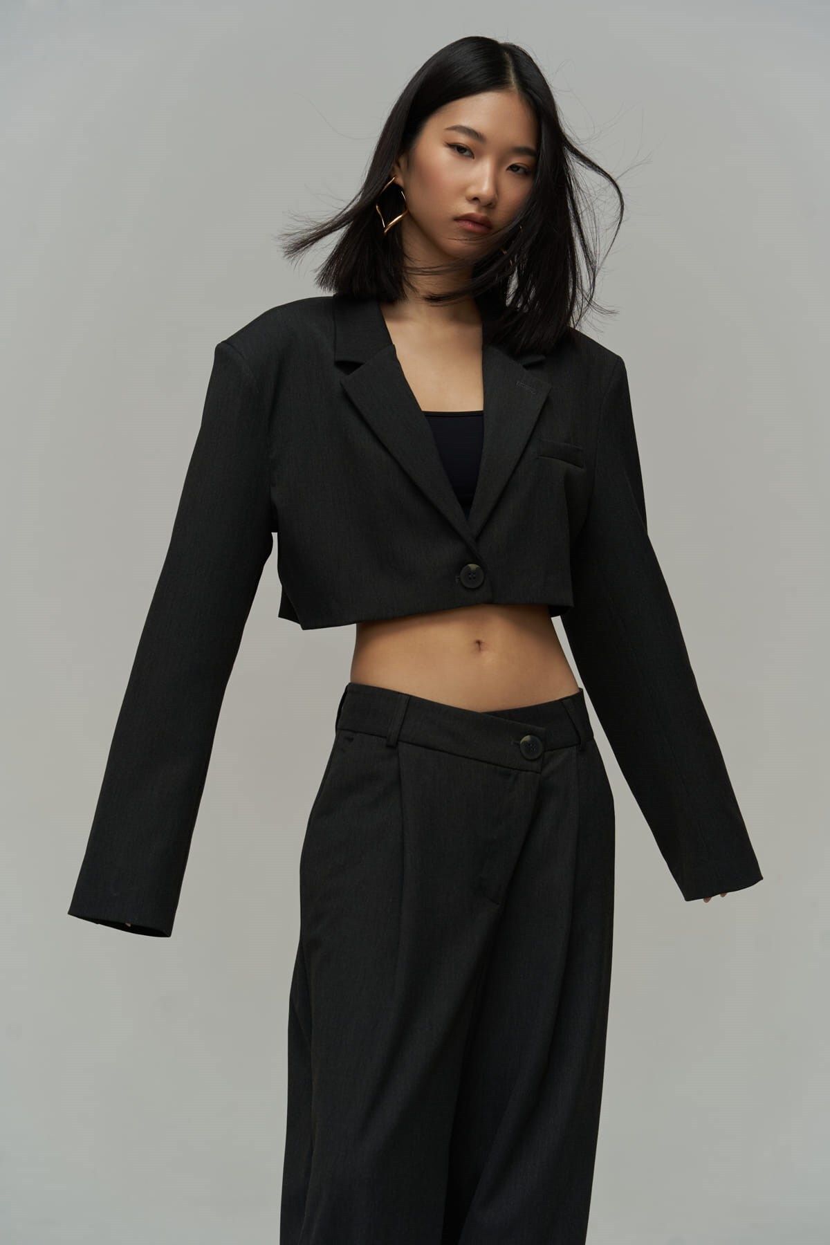 Edwin anthracit cross pants-handle team