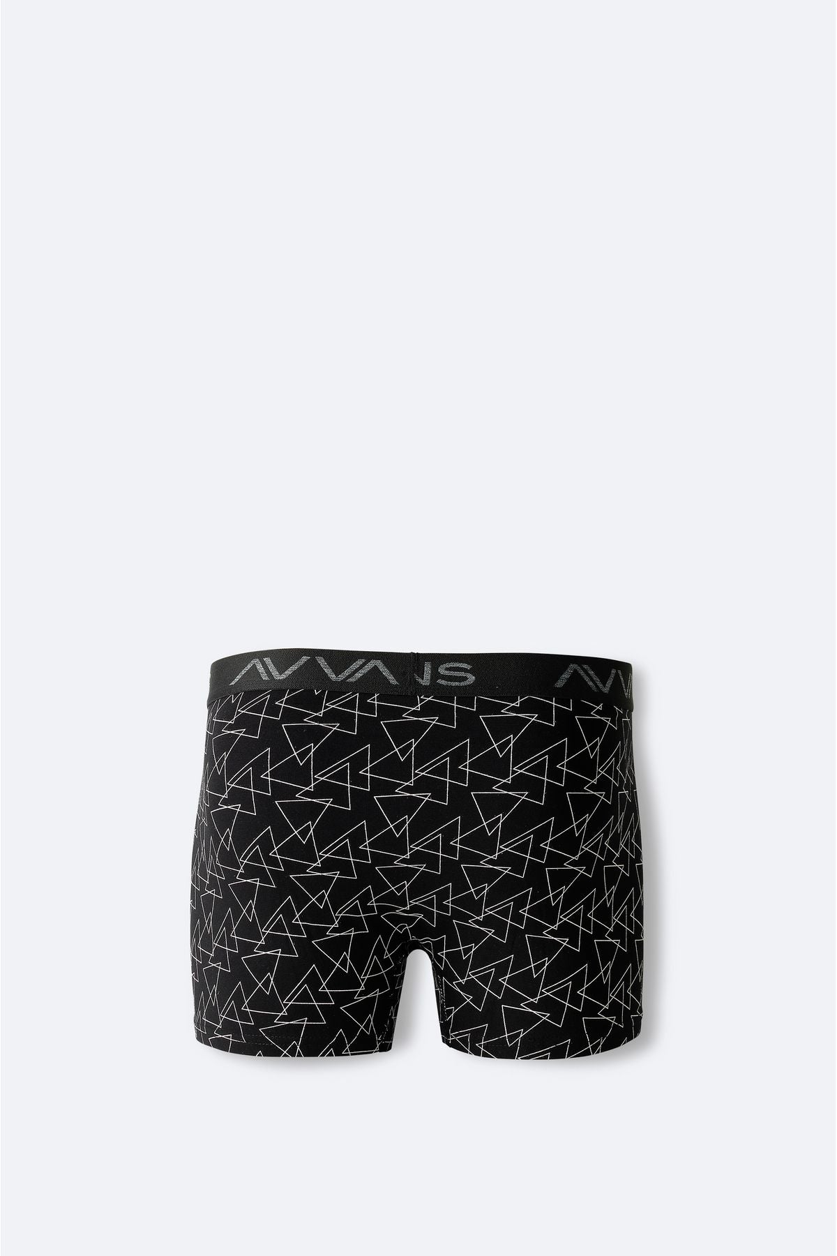 Men's Black Geometric Patterned Single Boxer A42y9533