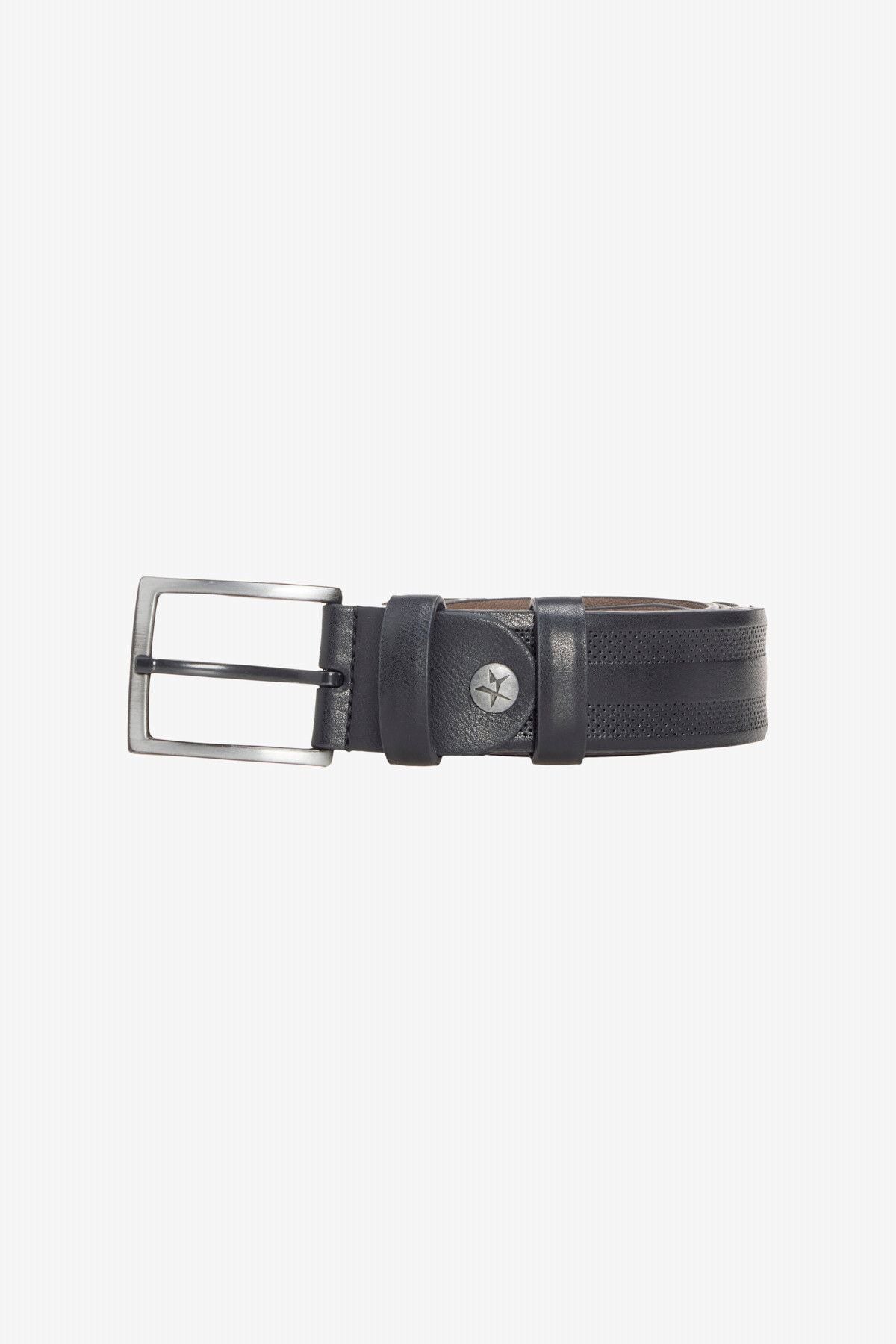Men's black-brown special wooden gift box 2 casual belt set groom bundle
