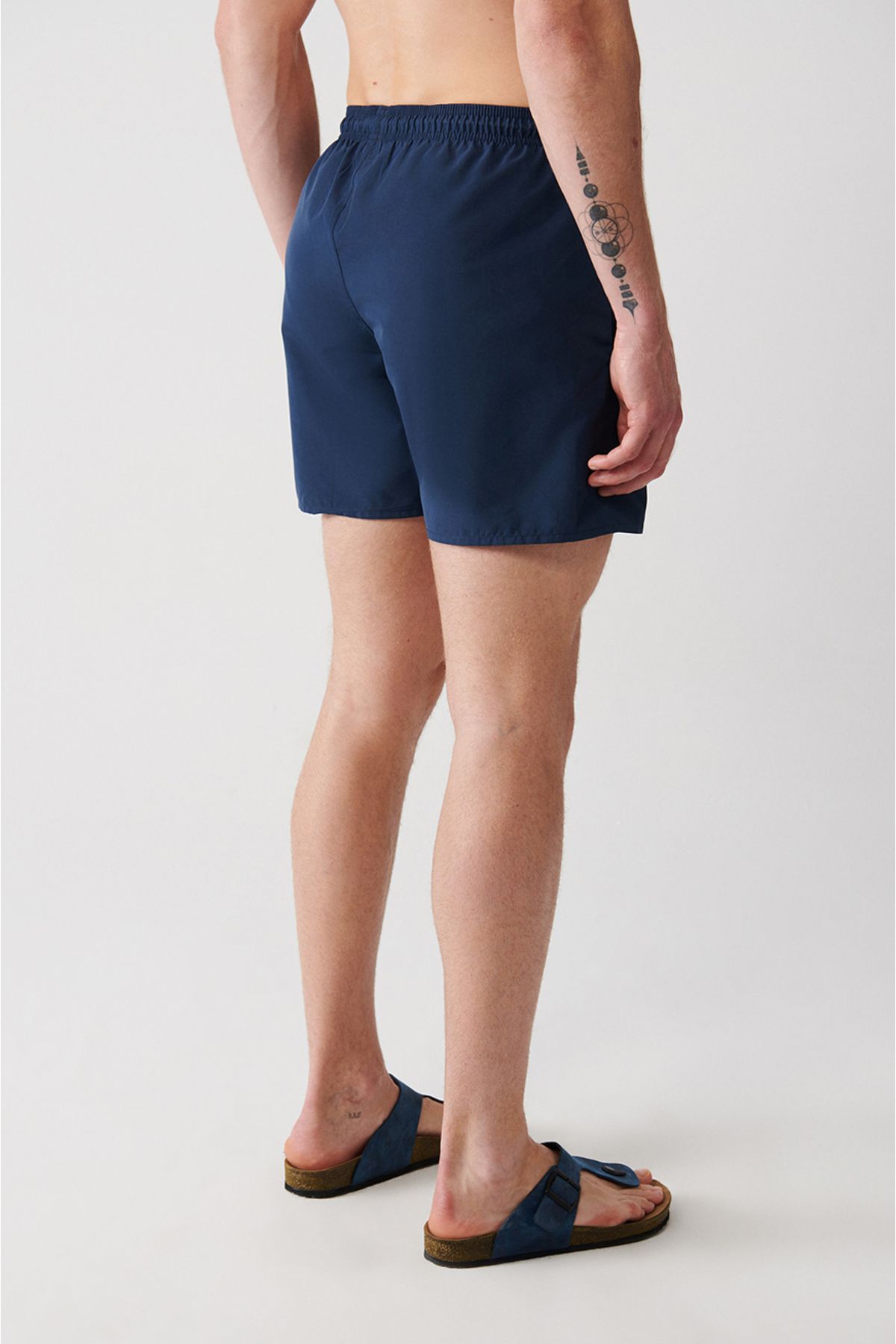 Men's Indigo Fast Drying Printed Standard Size Mayo Sea Short E003802