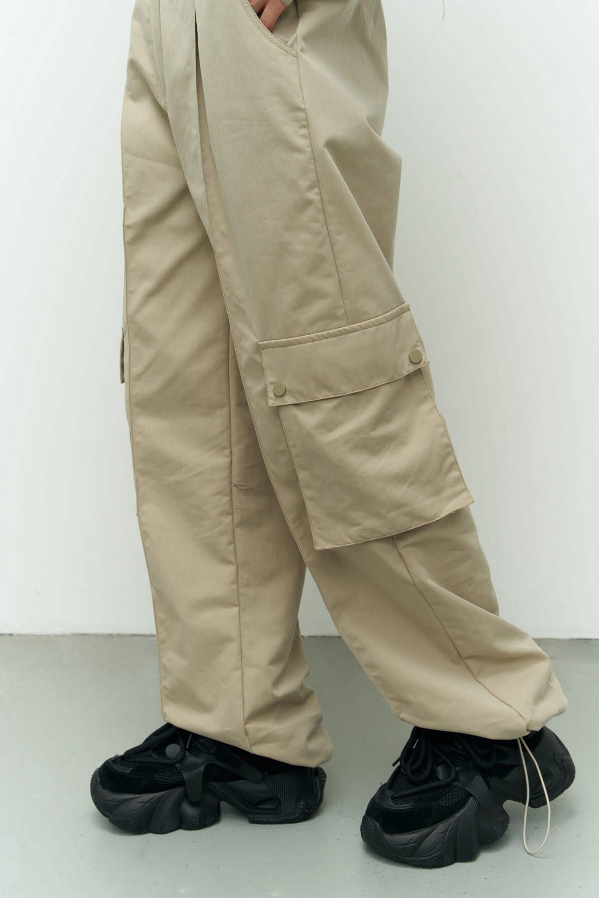 Abra Beige Crop Shirt Pants Set