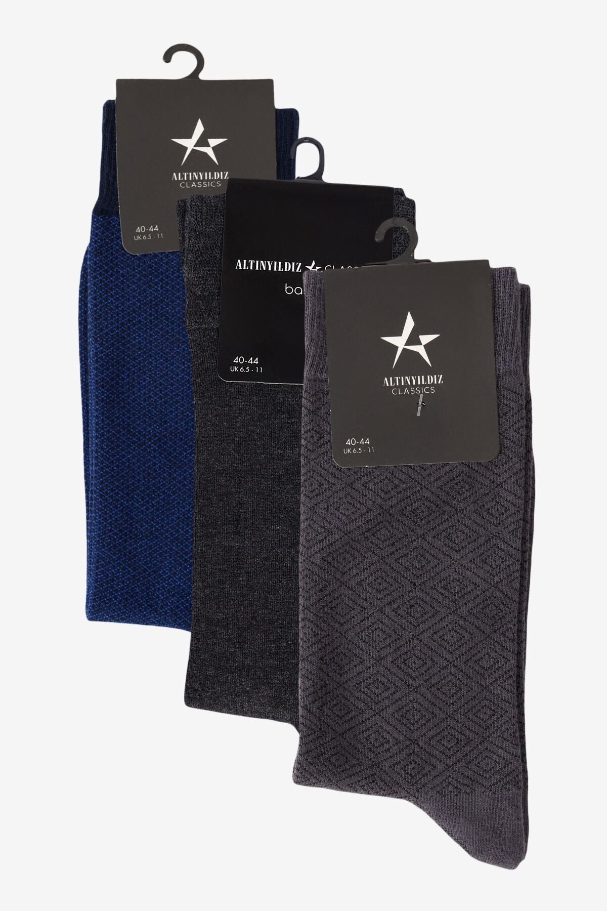 Men's Lajacı-Marengo-Anglast 3-Package Patterned Socket Socks