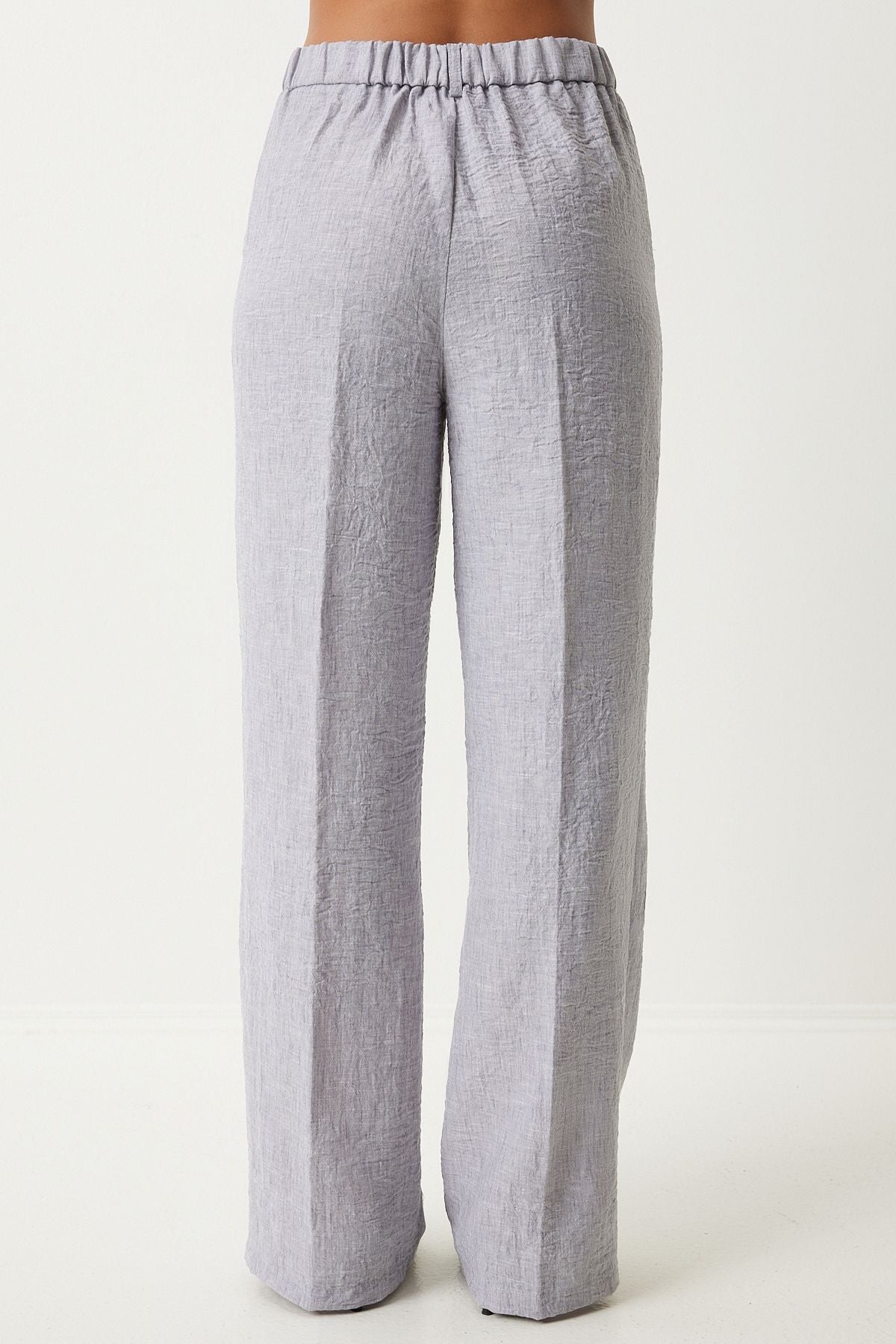 Women's Gray Shawl Yaka Vest Pants Set FN03231