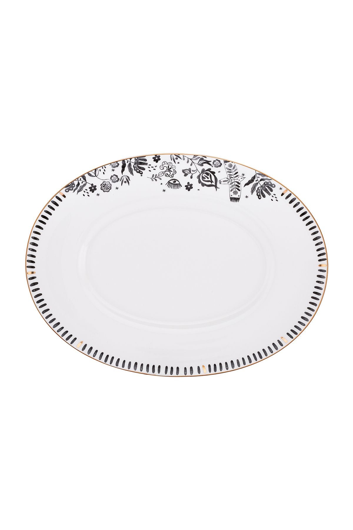 Artisan Fine Bone Kayık Plate 33 cm