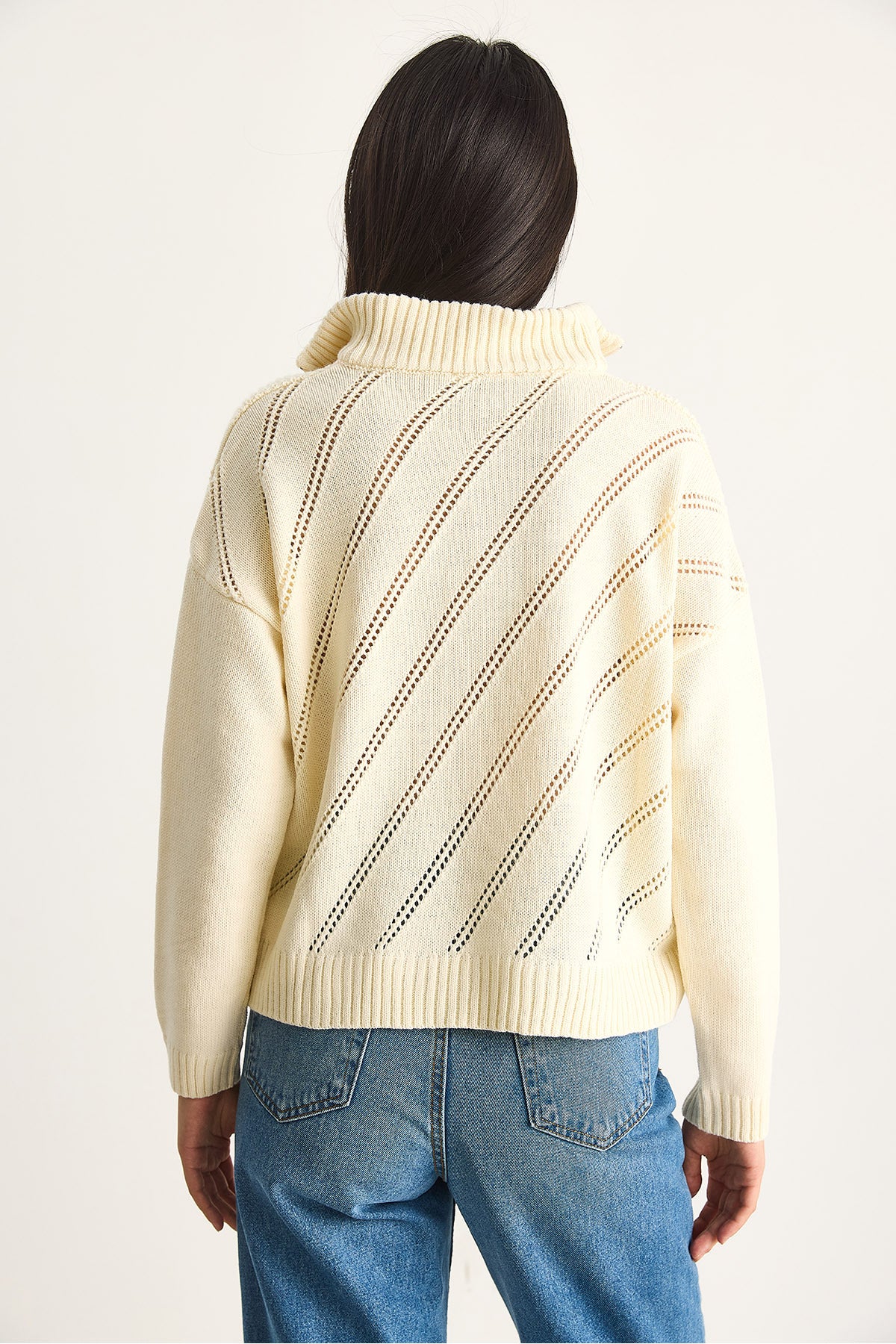 Women's Relaxed Fit Half Zipper Sweater 20246185