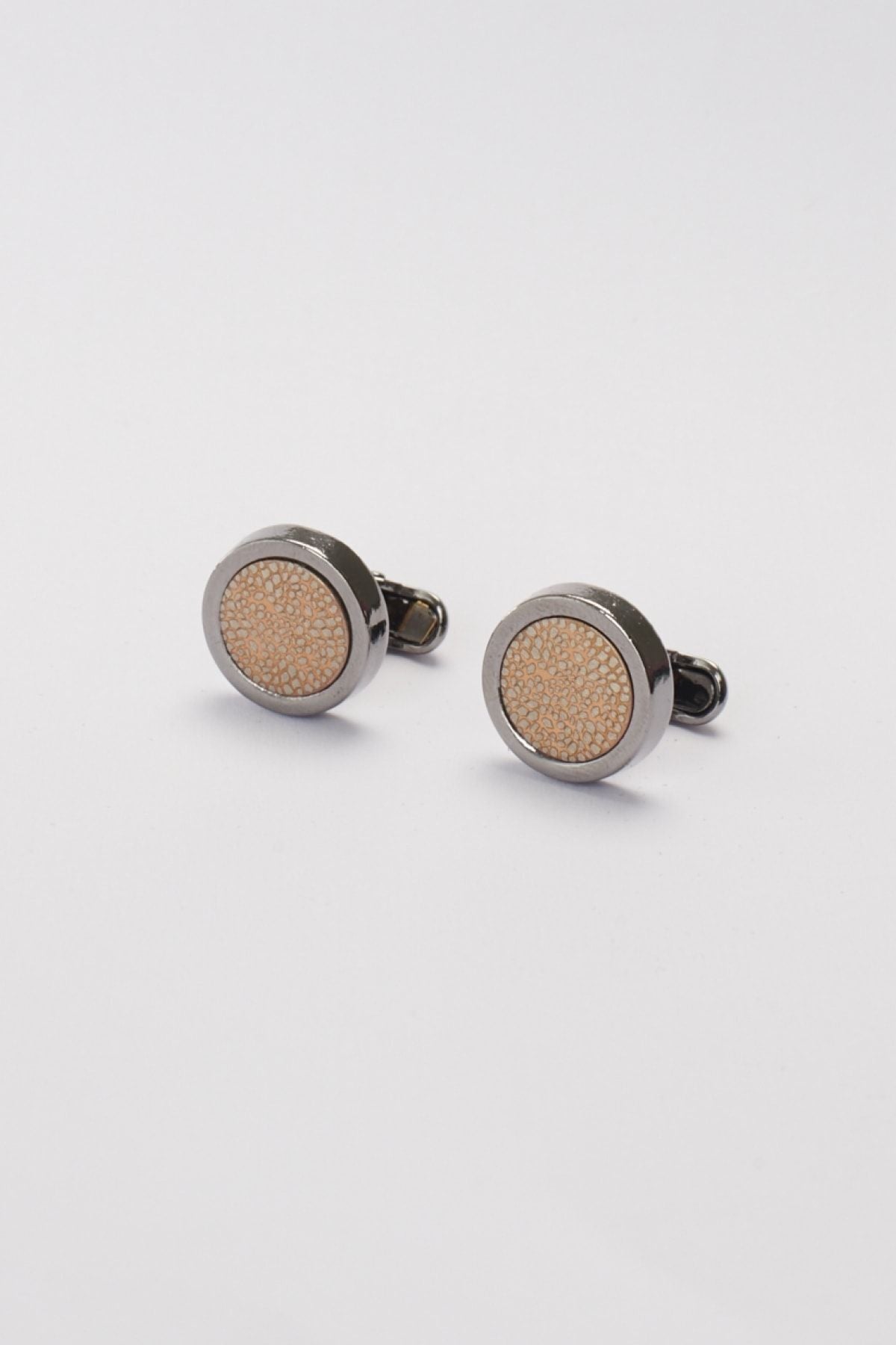 Men's Gray-Yellow Pattern Free Gray-Yally Classic Special Gift Boxed Cufflink