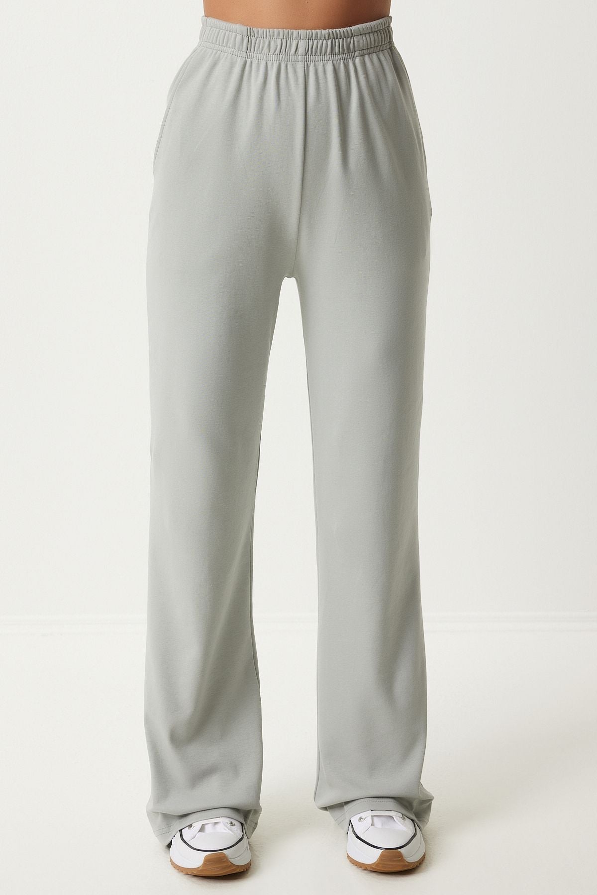 Female Gray T-Shirt Tracksuit Team FN03215