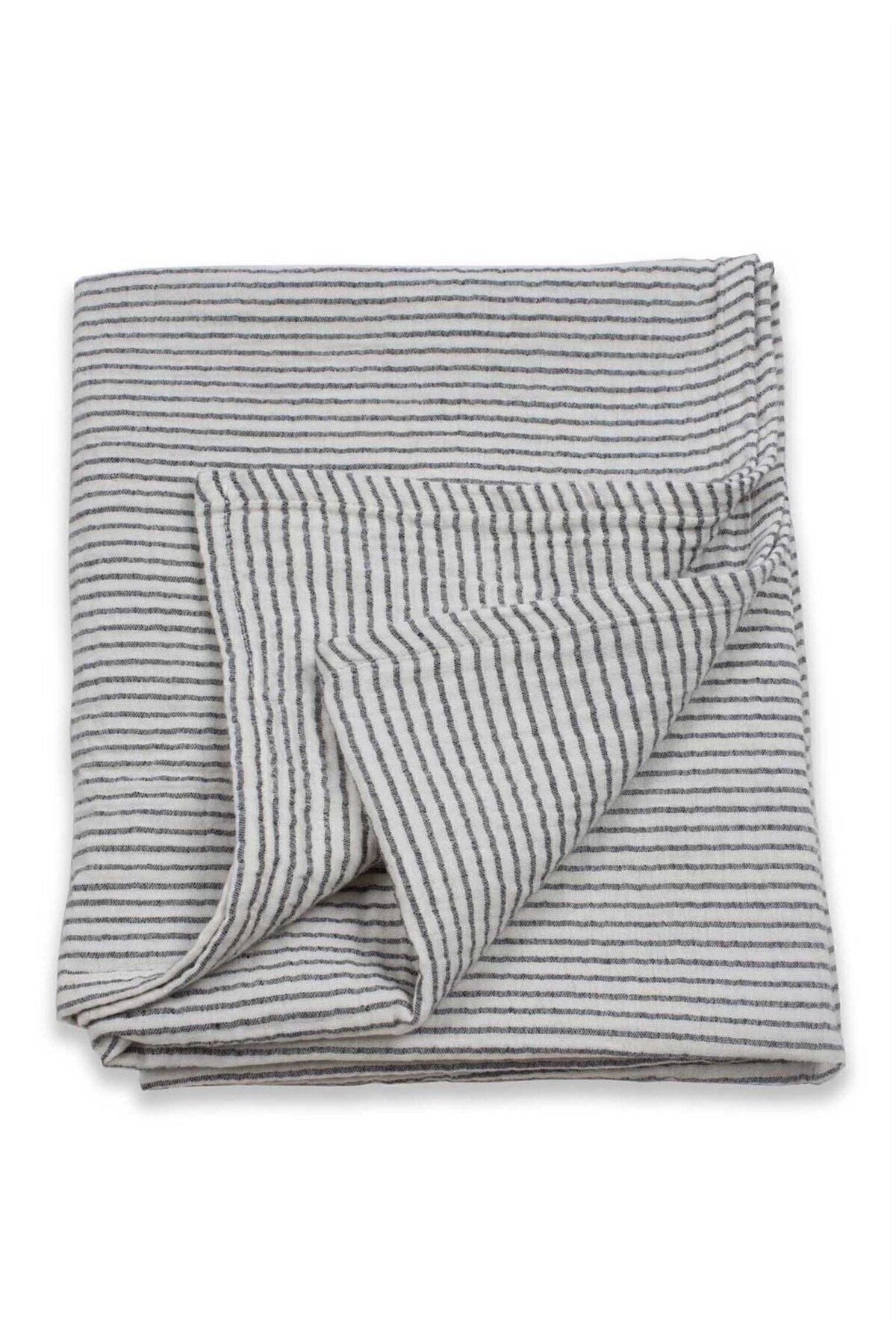 Naturel Müslin Blanket 90x100cm Smoke Flime Fine Striped