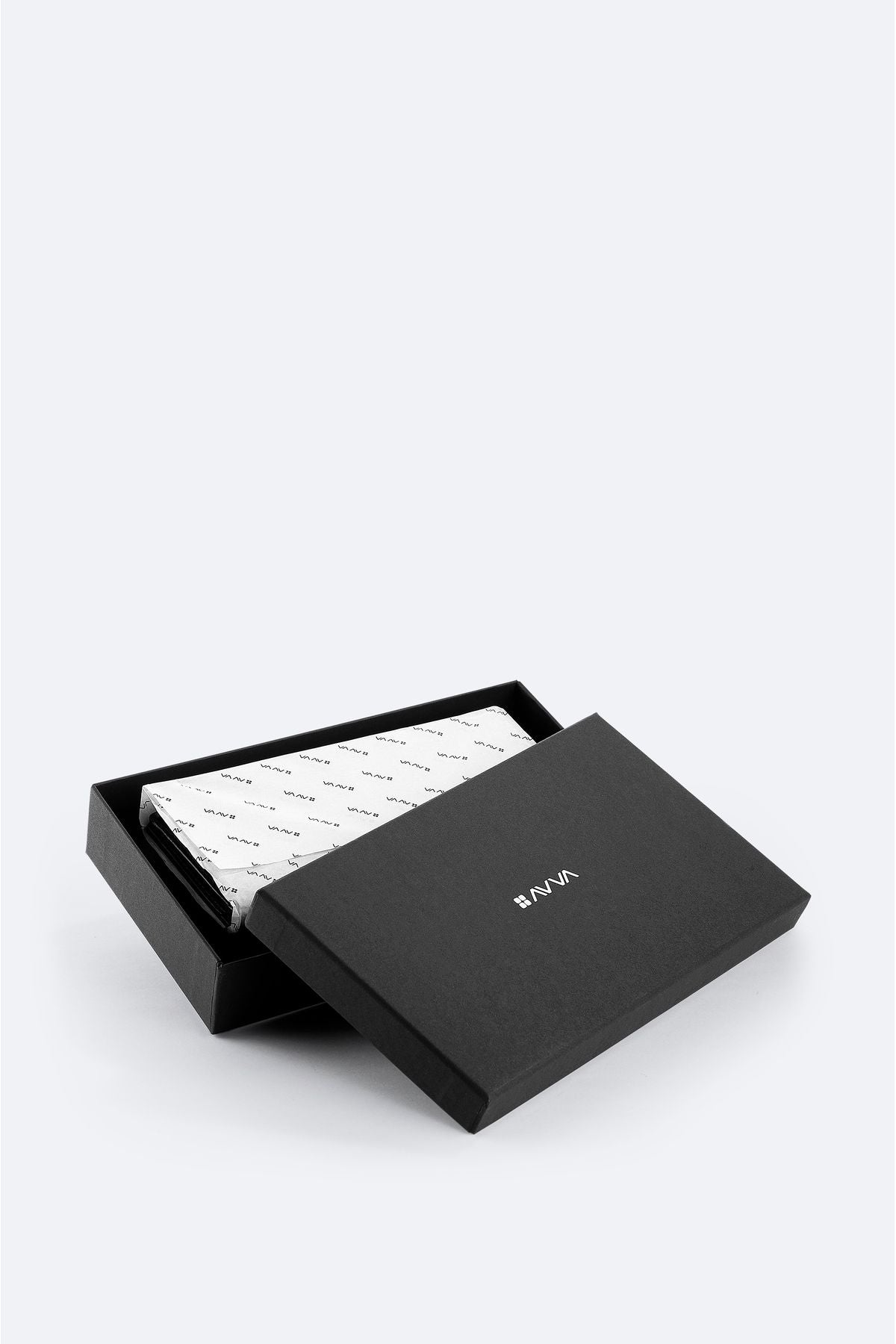 Men's black gift box 100 %leather wallet B009561