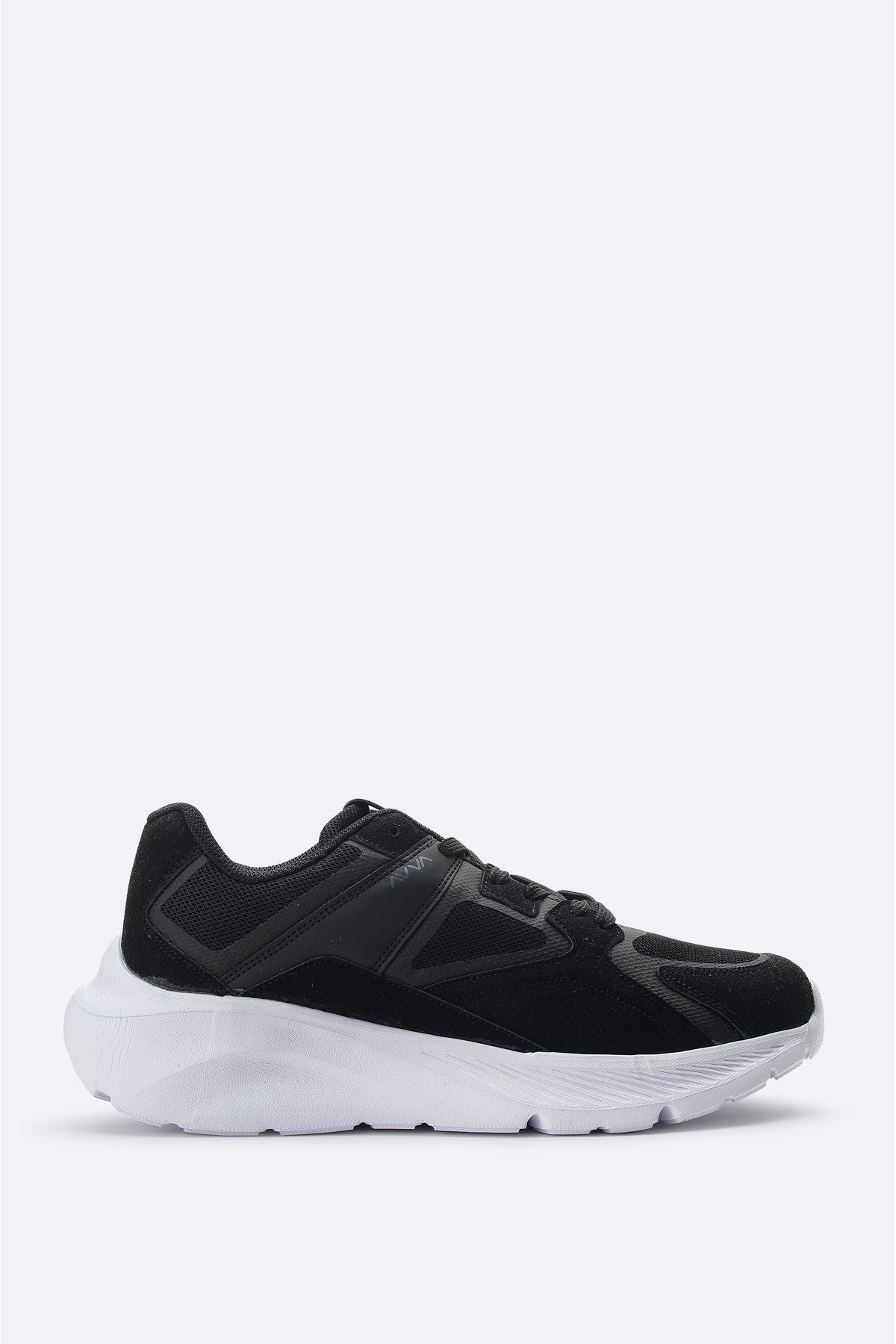 Men's black -piece flexible thick base casual shoes A31y8026