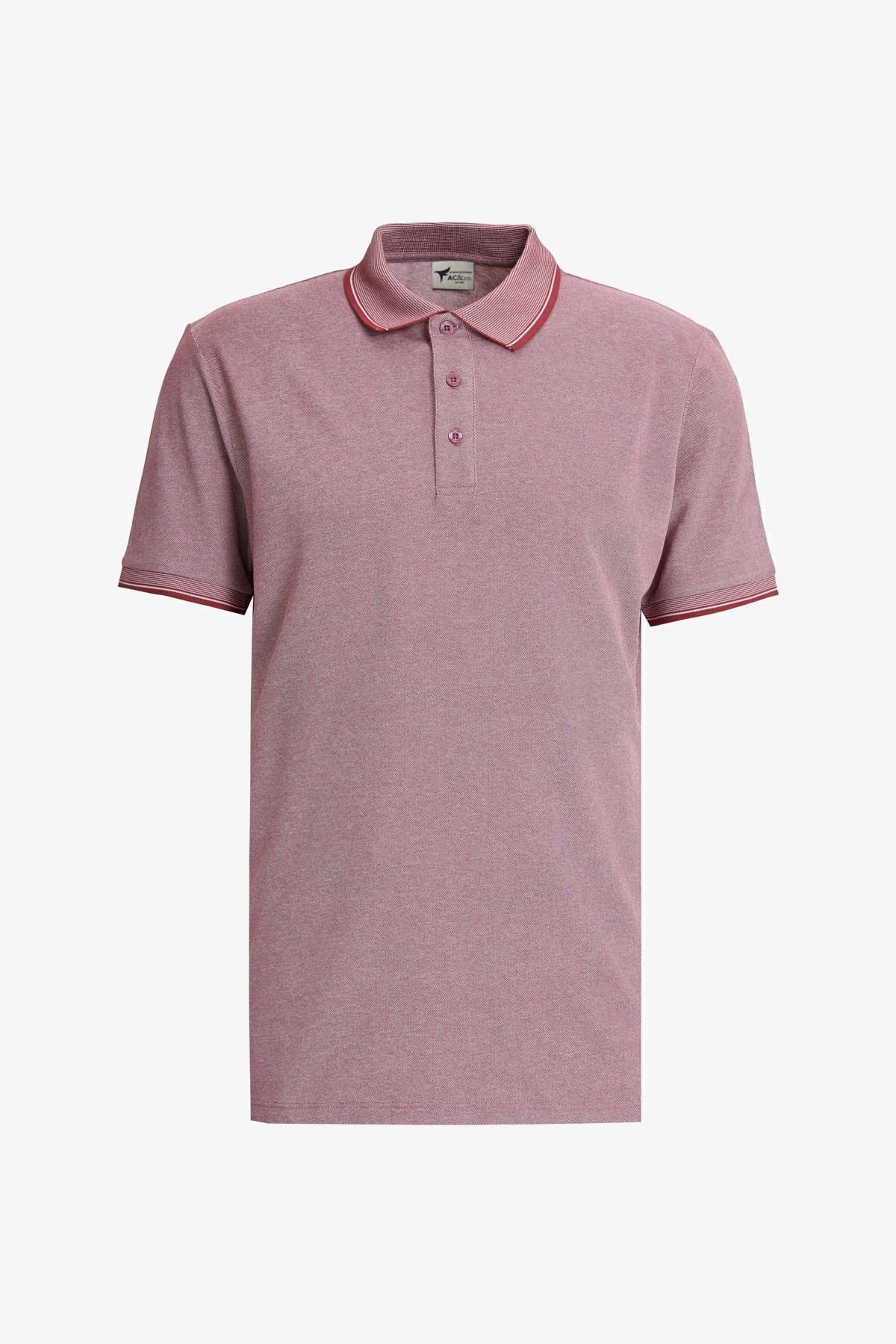 Erkek Bordo-açık Siyah-açık Lacivert 3'lü Çekmeyen Pamuklu Slim Fit Kıvrılmaz Polo Yaka Basic Tişört