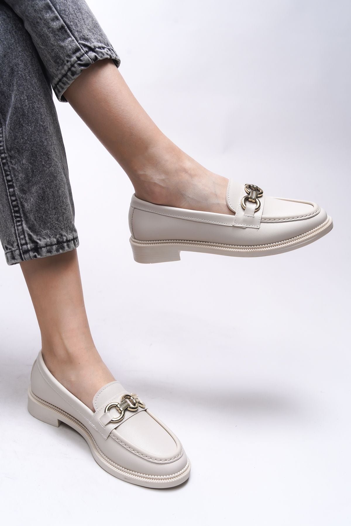Johatalia Woman Loafer 0012525 Beige Skin