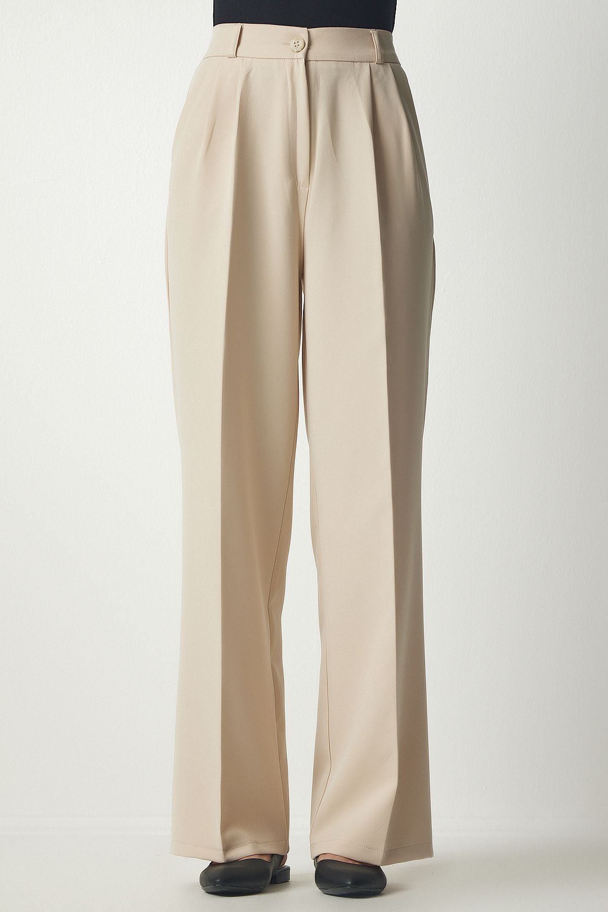 PALAZZO Pants with Women's Cream Pocket DW00001