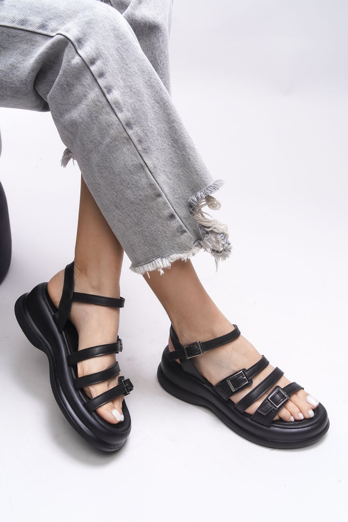 Oselnath woman sandals 00121025 black