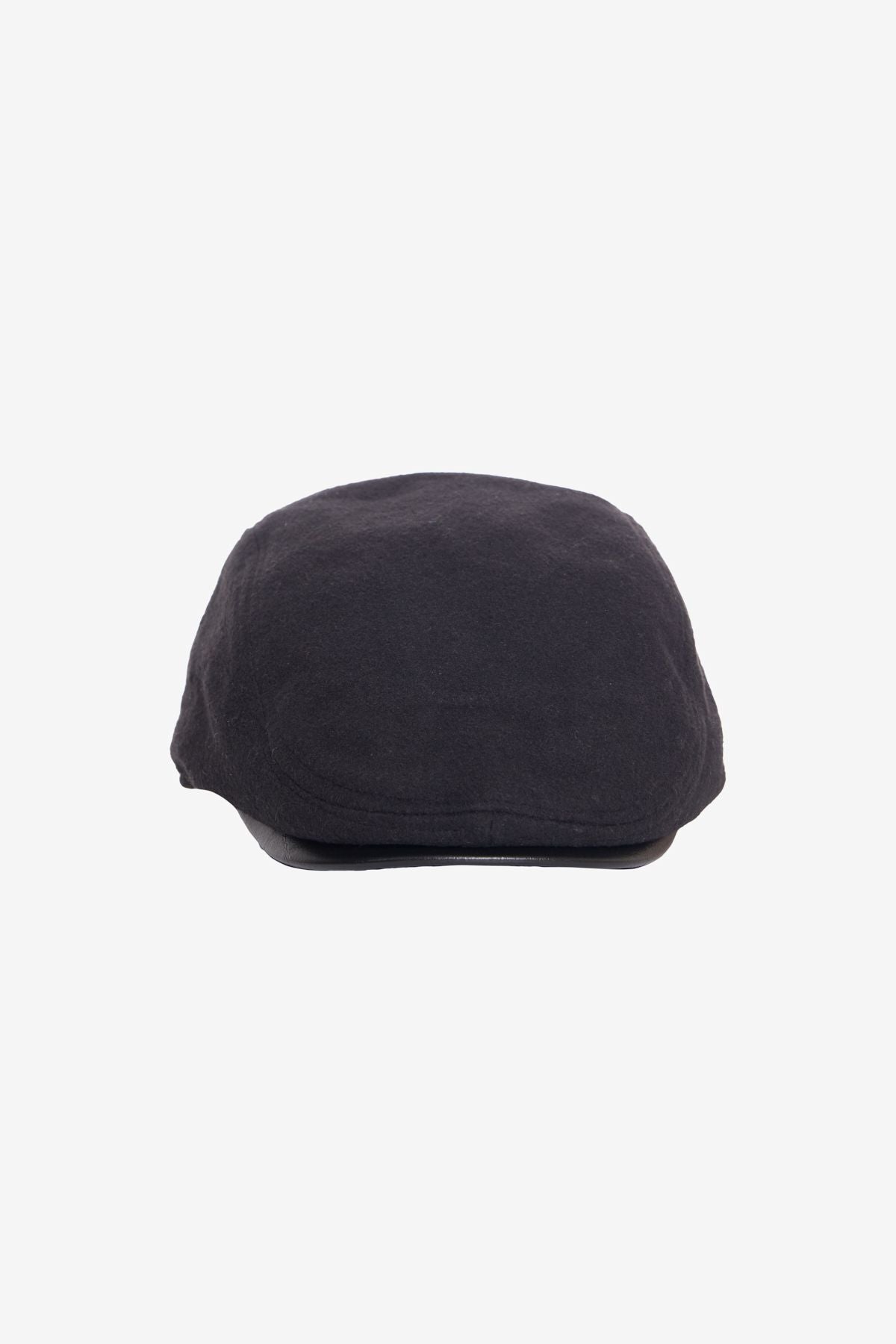 Men's black cotton helmet hat