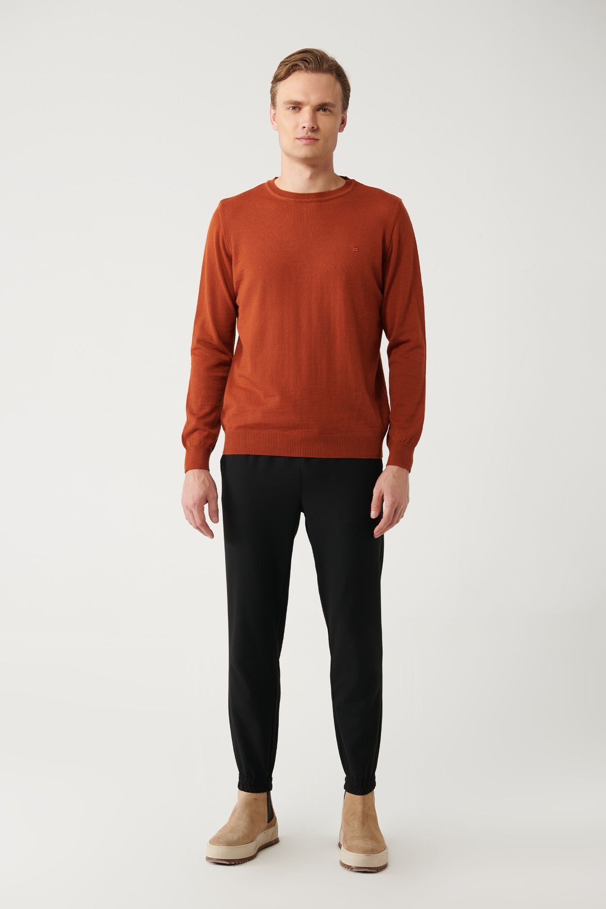 Men's Tile Bicycle Cycling Wool Mixed Knitwear Sweater B005013