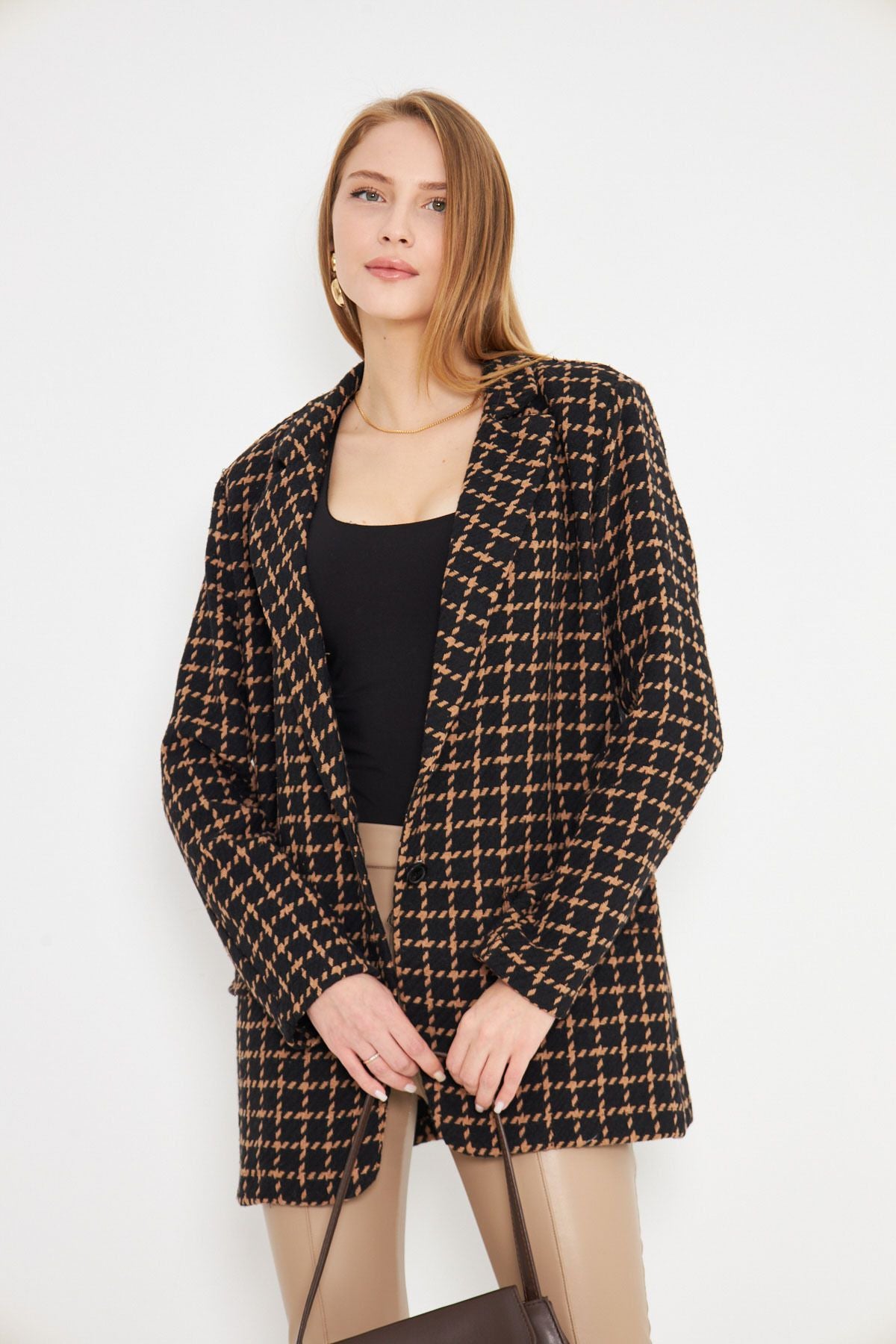 Female mink men's collar pocket lid with a homeland overwheeling jacket ARM-25K00106060