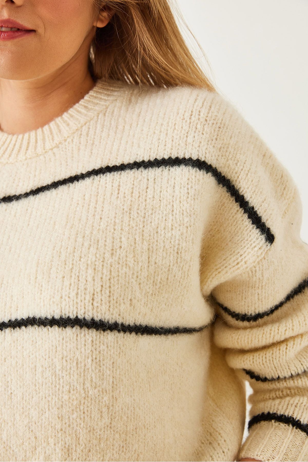 Female Bike Neckline Triko Sweater 2024753333