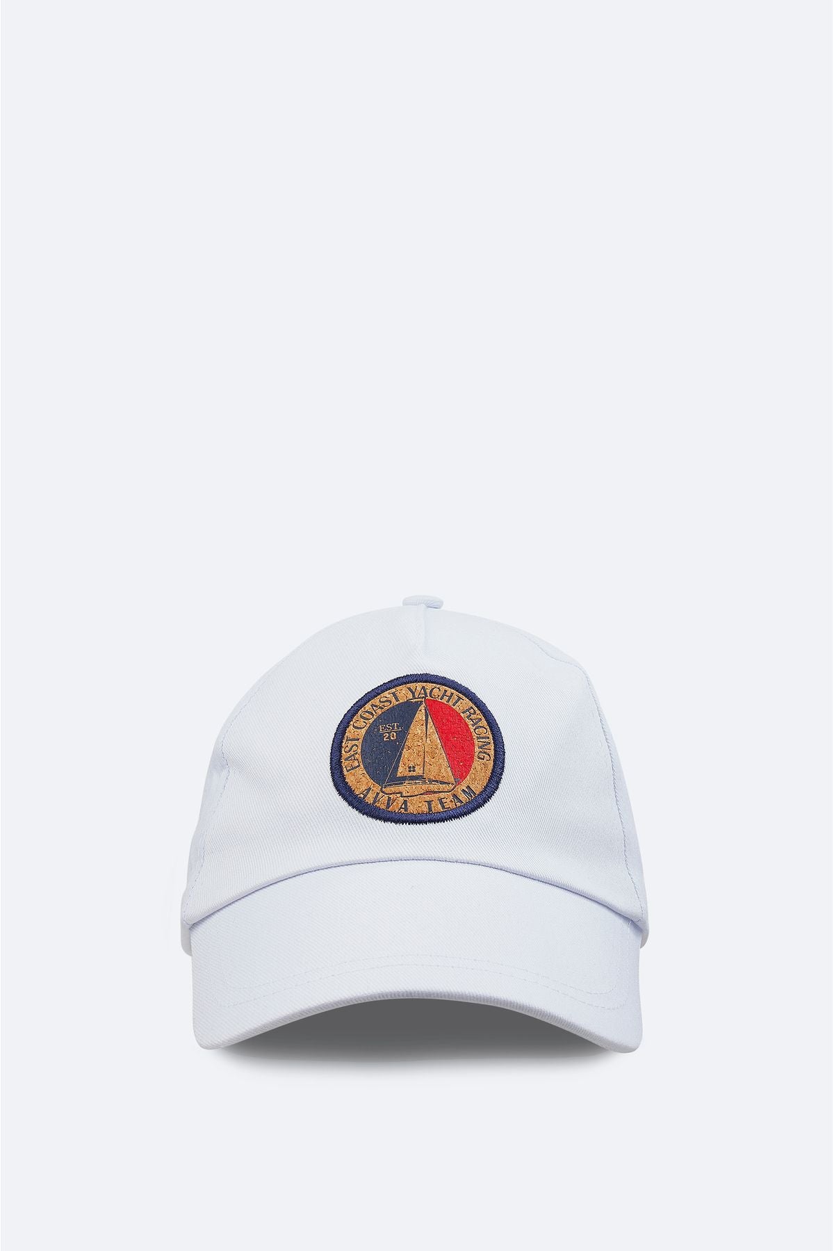 Men's white 100 %cotton logo sports hat a31y9202