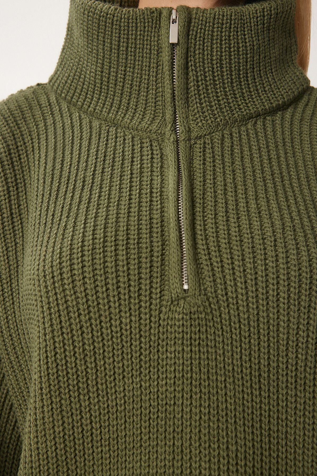 WOMEN KHAKI FISHER FISHER YAKA KNIT Kazakh MX00124