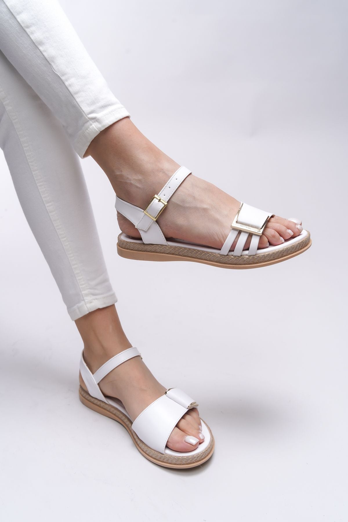 Tanaestra Woman Sandals 0012205 White Skin