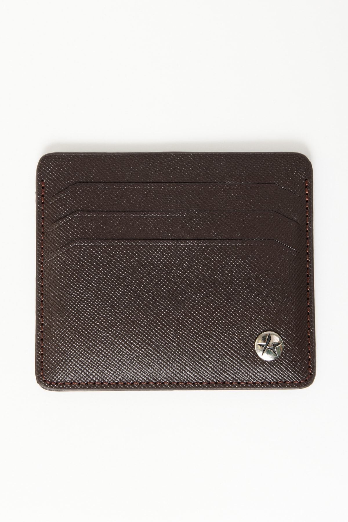 Male Brown 100 %Genuine Leather Wallet