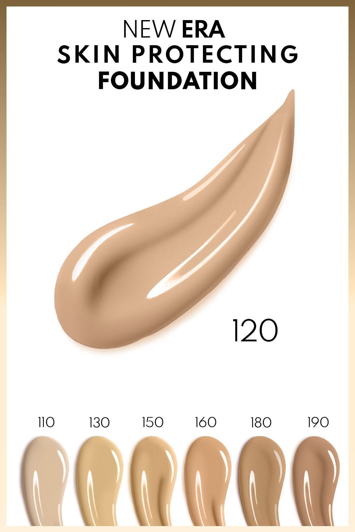 New Era Skin Protecting SPF 50 Moisturizer Effective Hyaluronic Acid Foundation - 120 Natural Beige