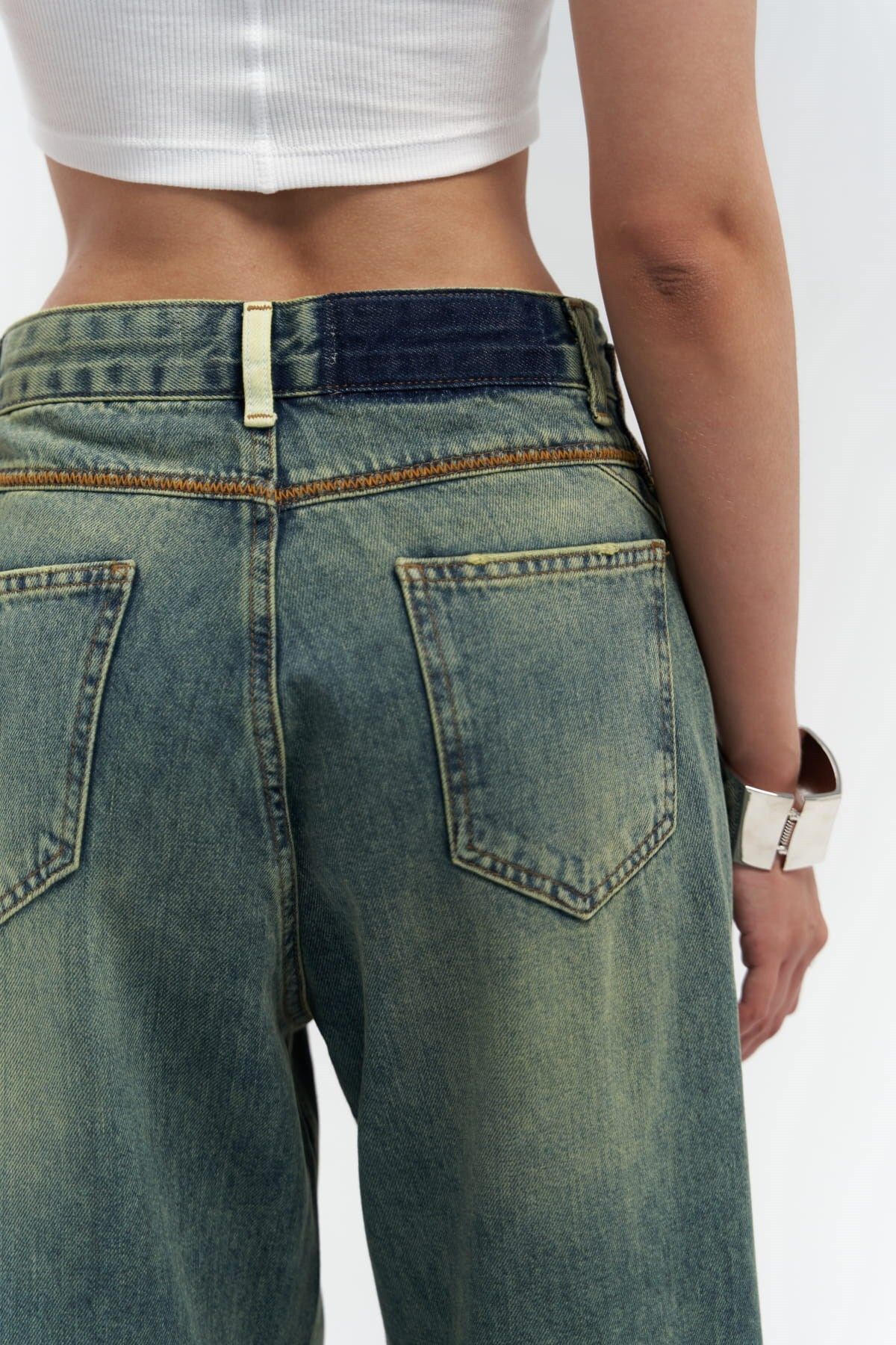 Blair Washed Green Jean Pants