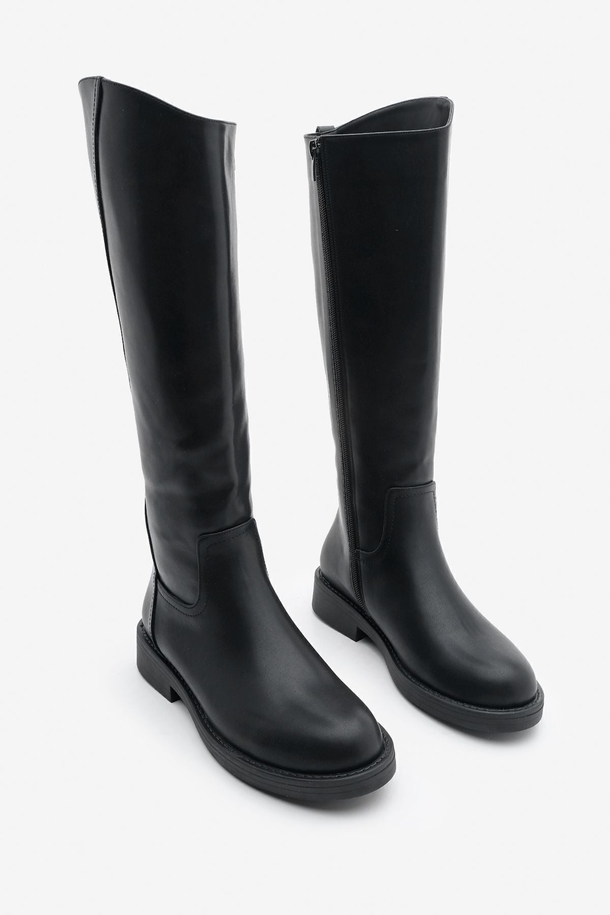 Women's Side Zipper Daily Boots Sirante Black