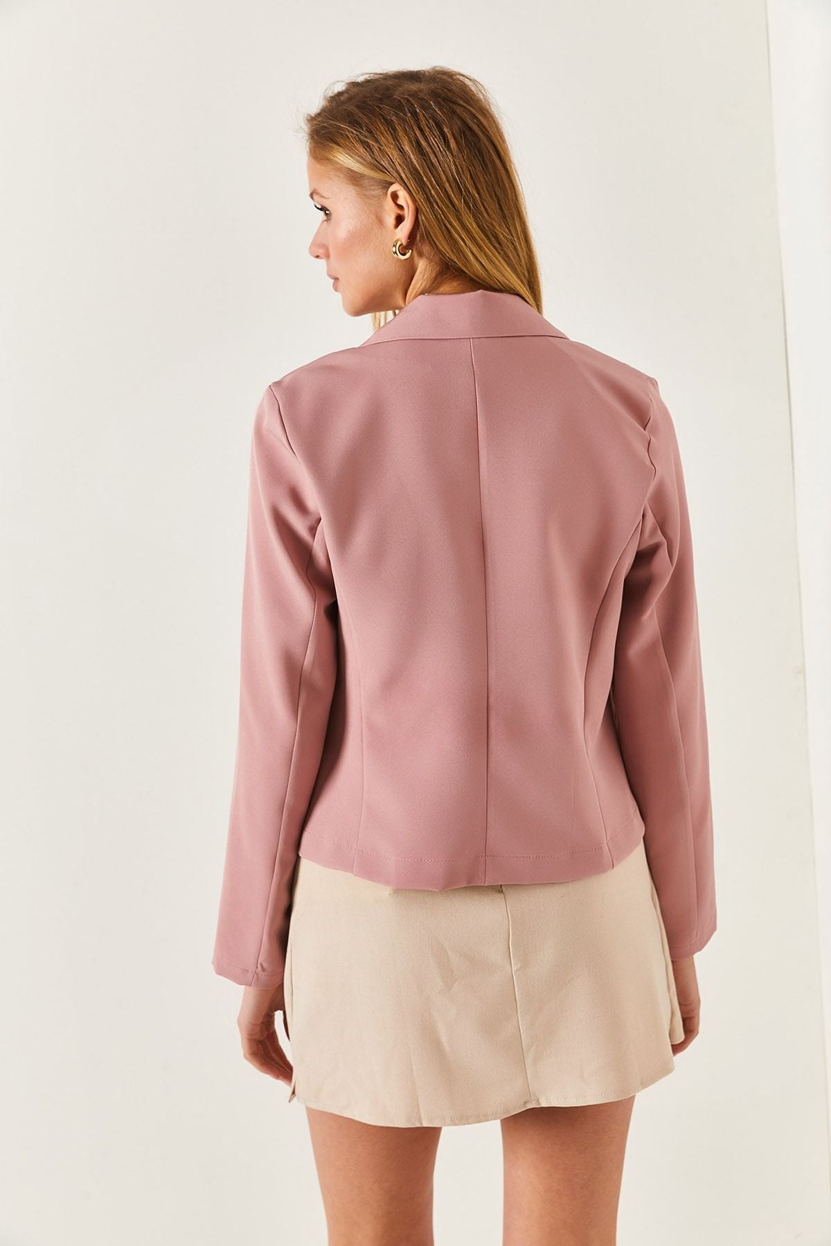 WOMEN'S ROSE DRY SINGLE button Crop jacket ARM-22Y001237
