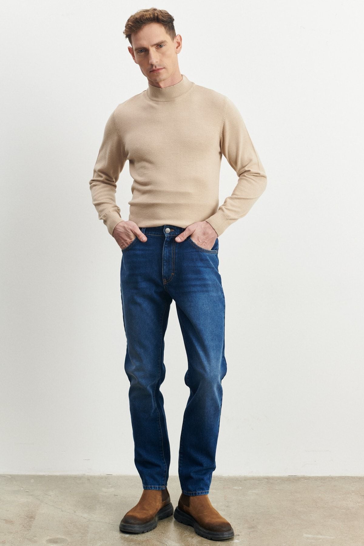 Men's Blue Comfort Fit Casual Cut 100 %Cotton Jean Denim Jeans