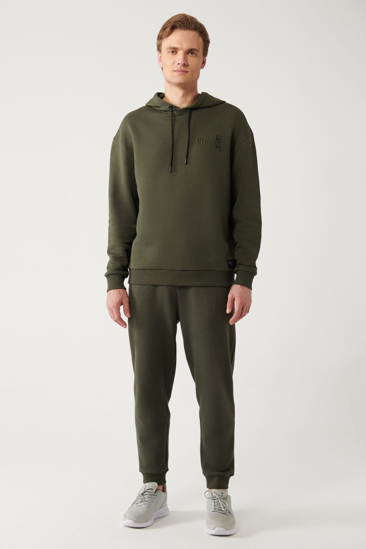 Male Khaki Kapüşon 3 -IP -Sweatshirt A32y1190