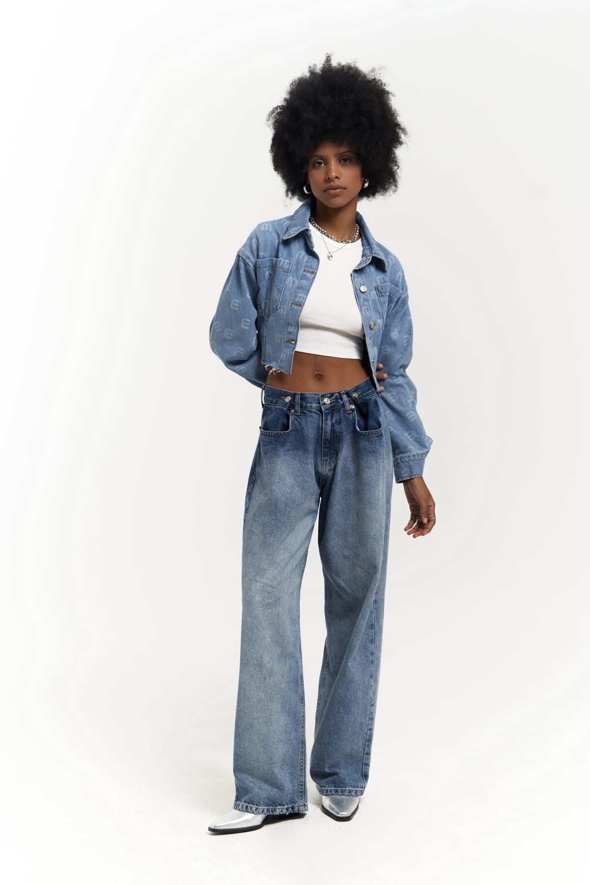 Darcey M Edition Blue Short Jean Jacket