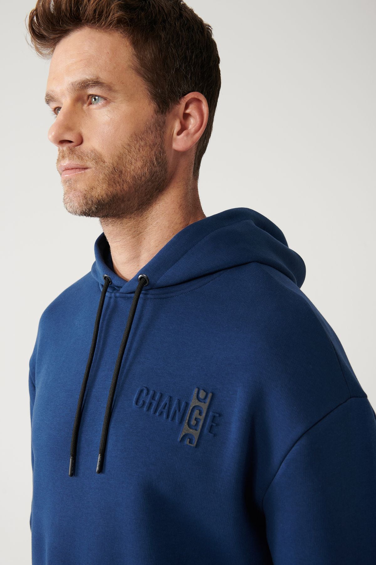 Men's Indigo Hooded 3 -IP Sweatshirt A32y1190