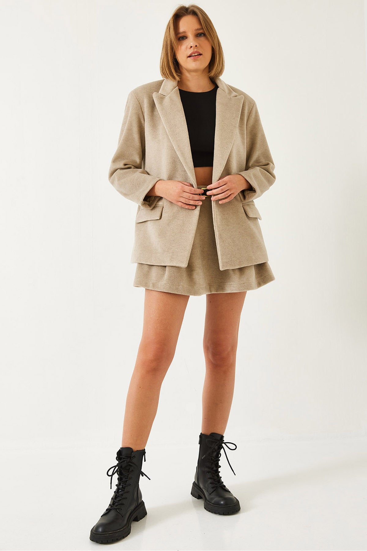 Women's Belted Cuff Skirt 60261129