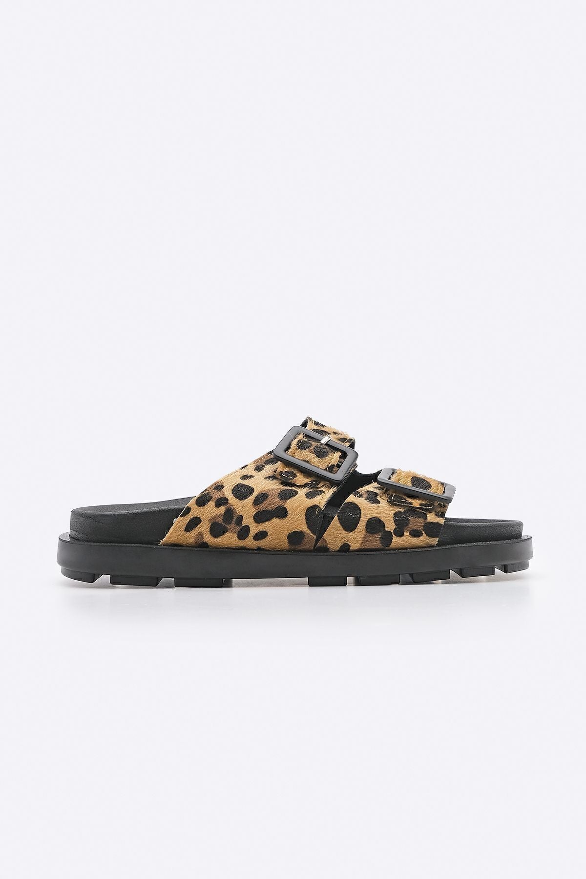 WOMEN DOUBLE BLUK LEOPAR PATTERN DAILY Slipper Bervas Leopard