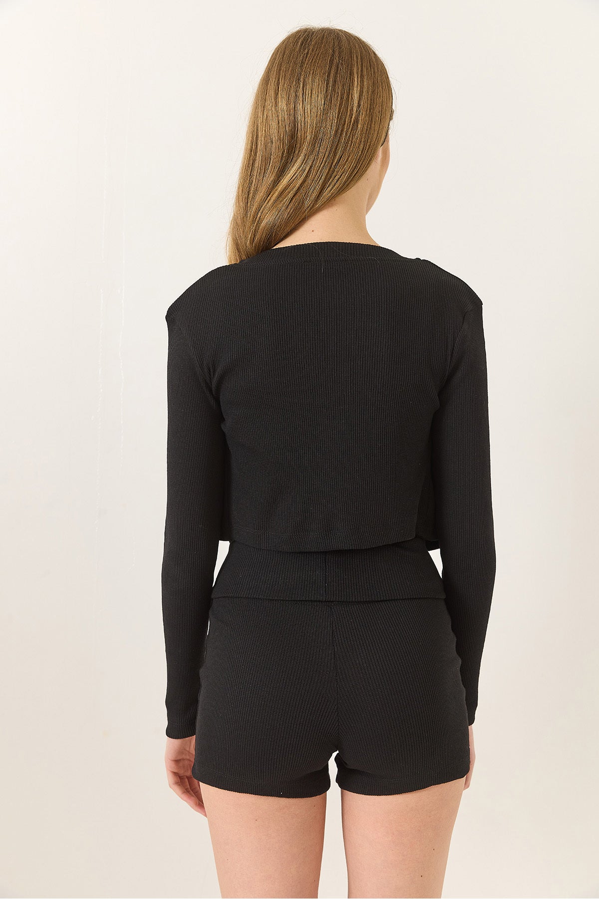 Women's Camisole Thin Strap Crop Cardigan Three Piece Suit with Shorts 60284033