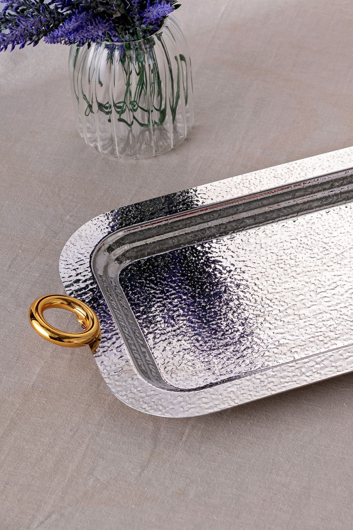 Akasya tea tray gold