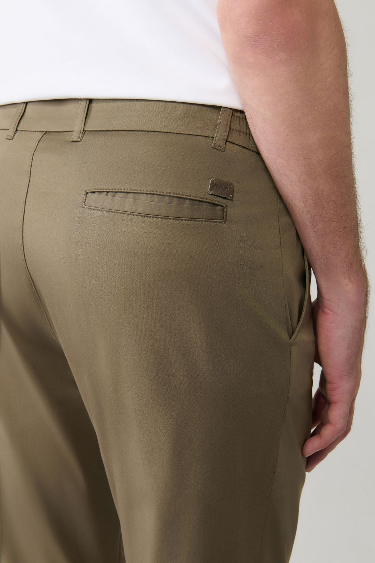 Men's Open Khaki Classic Bel Pagos Pants A41y3037