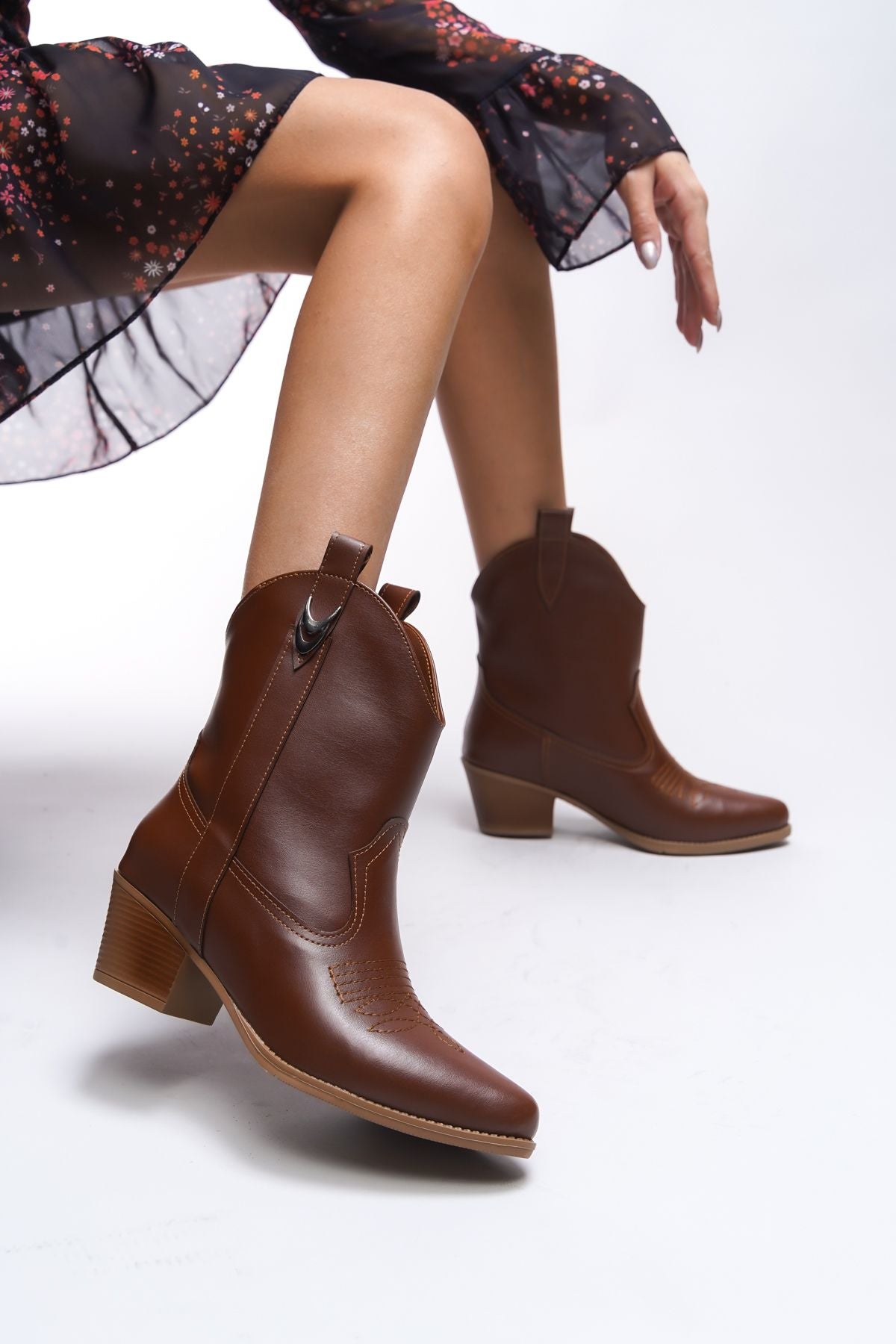 Nioverra Women's Western Bot 0012722 Taba Skin