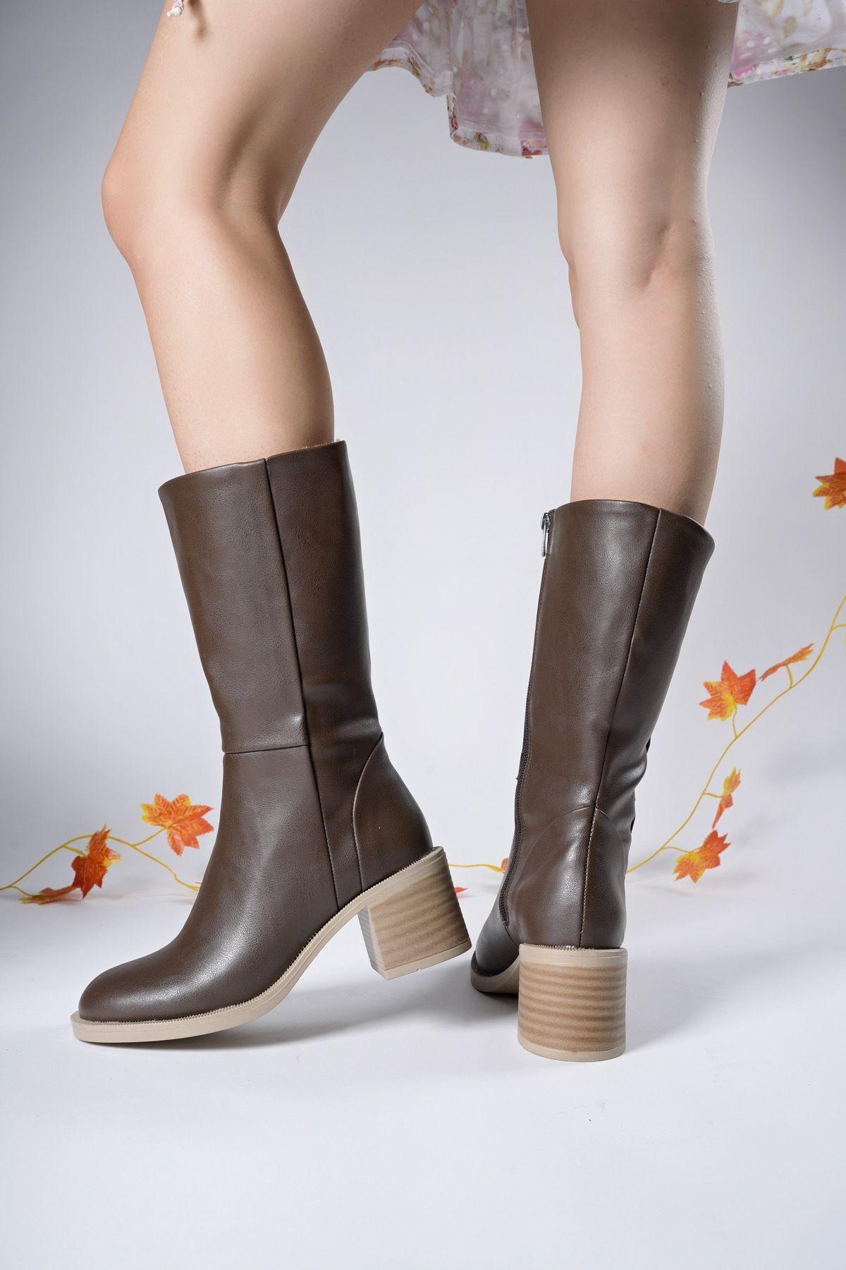 Women's Boots 0012711 Brown Skin