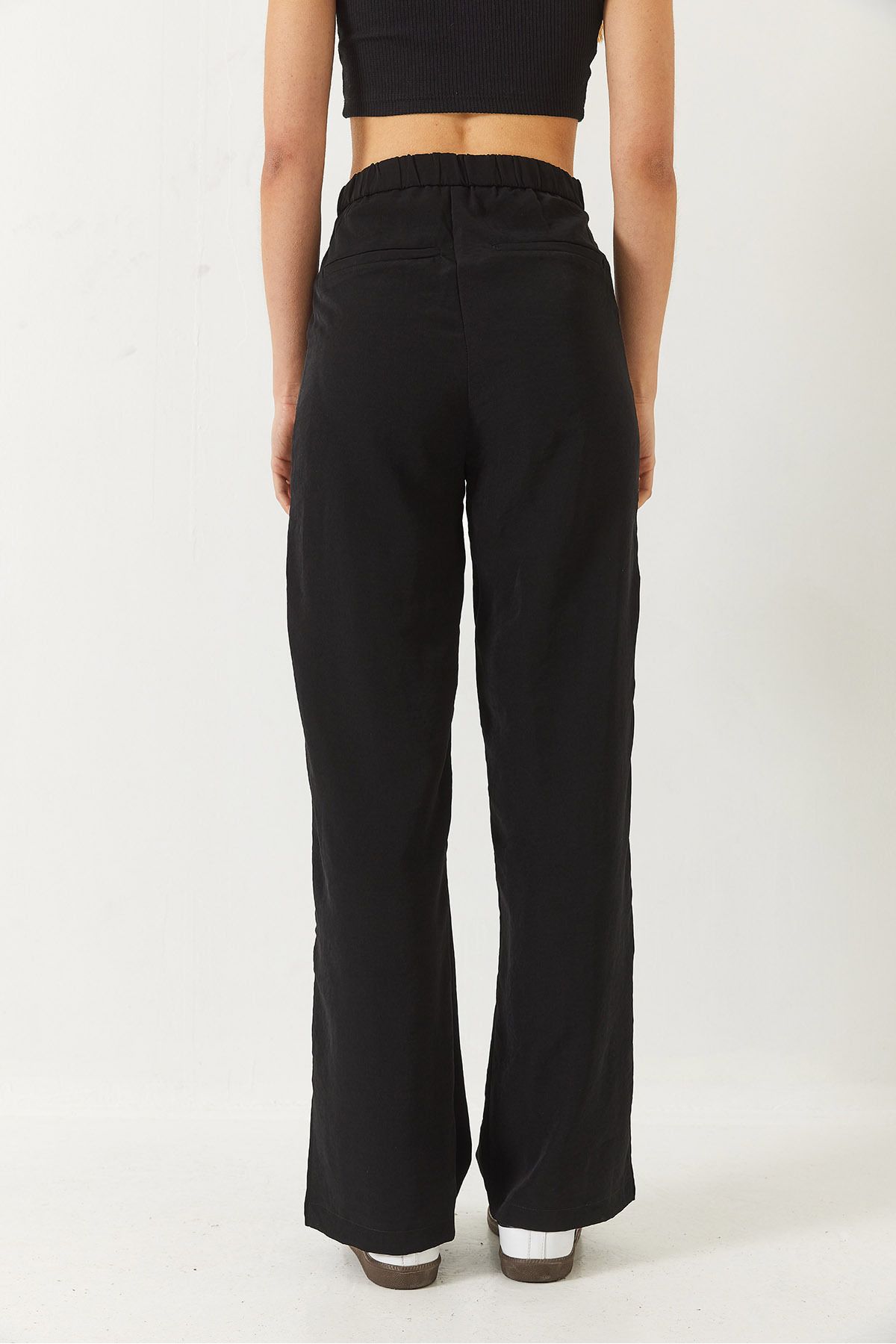Women's Silled Detail Palazzo Pants with Wide Paça Pocket 60261487