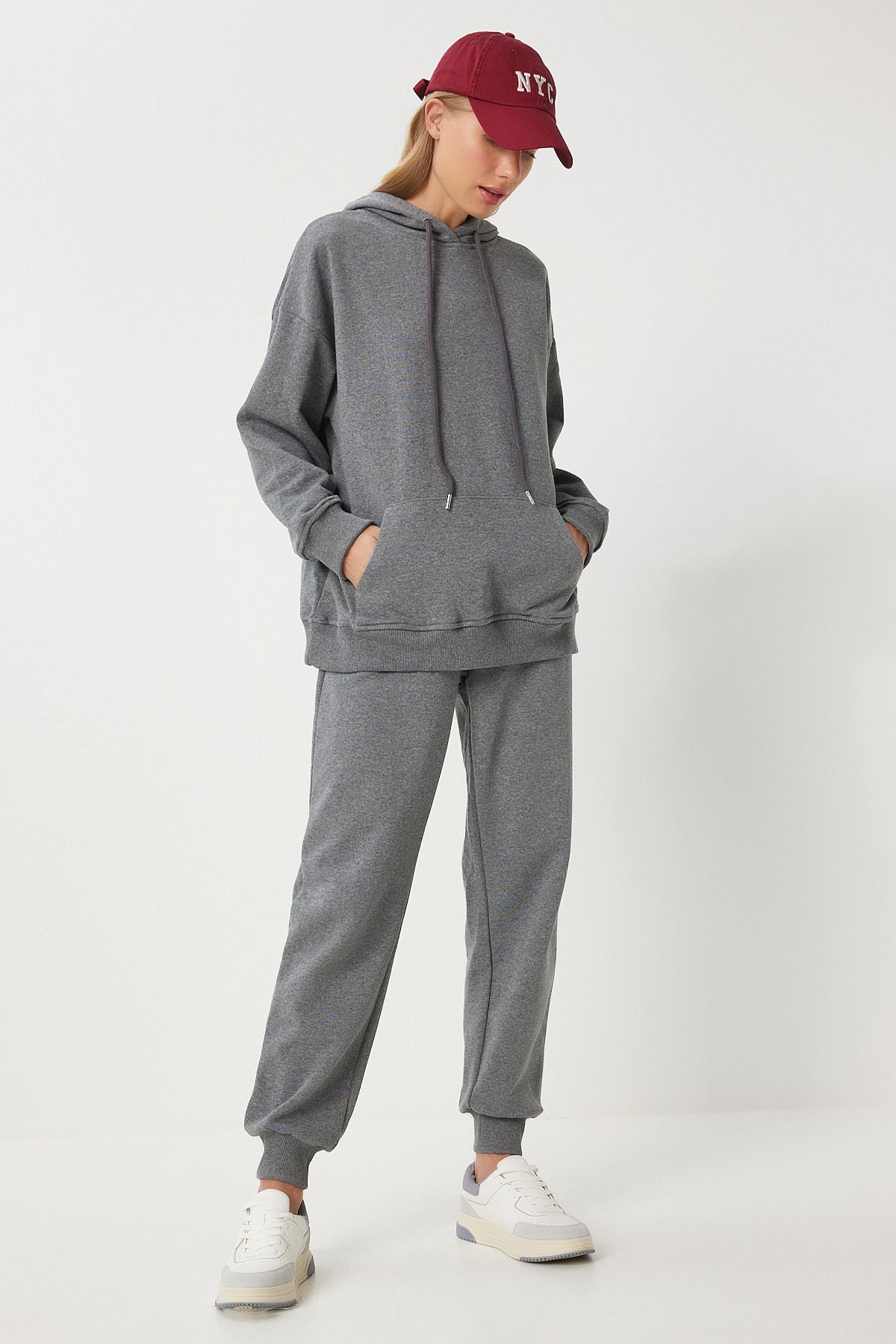 Sweatshirt Jogger Oversizle Knitting Tracksuit Set PYS0027